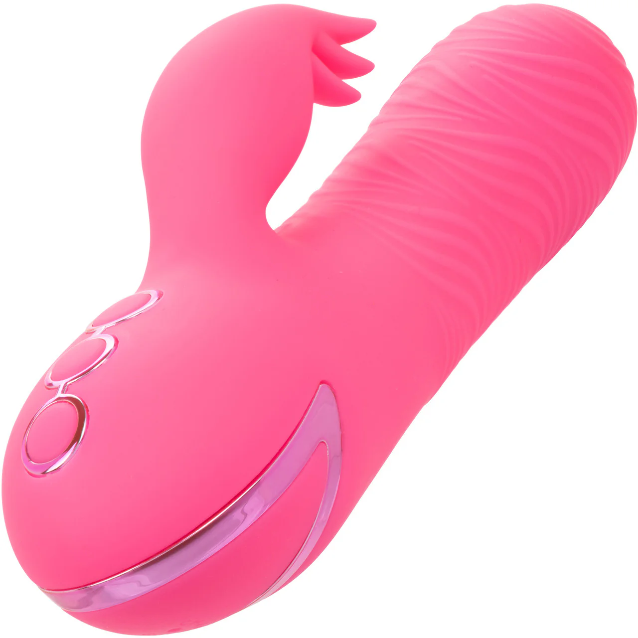 California Dreaming Sacramento Sweetie Dual Stimulation Vibrator With Rotating Beaded Shaft By CalExotics - Image 4