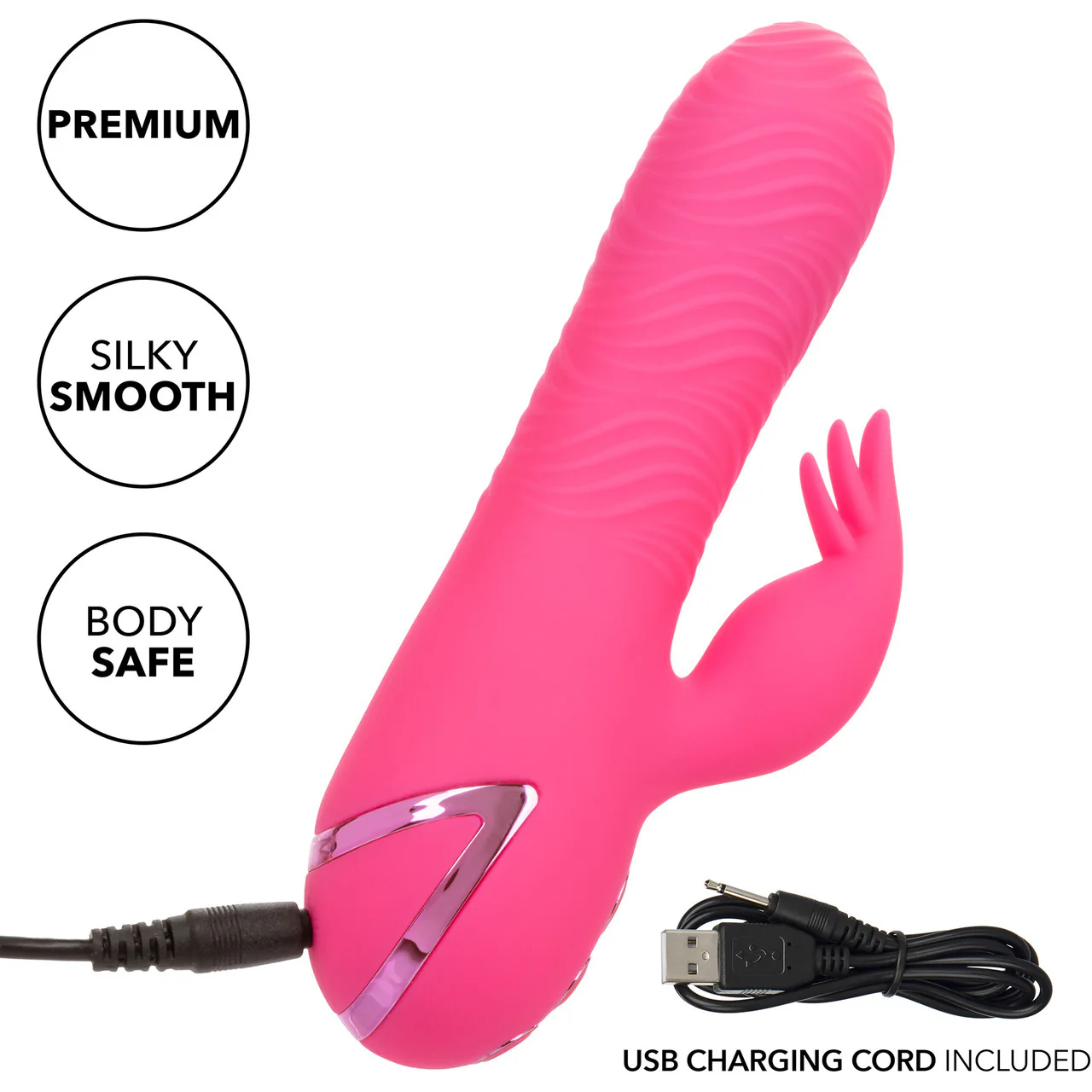 California Dreaming Sacramento Sweetie Dual Stimulation Vibrator With Rotating Beaded Shaft By CalExotics - Image 7