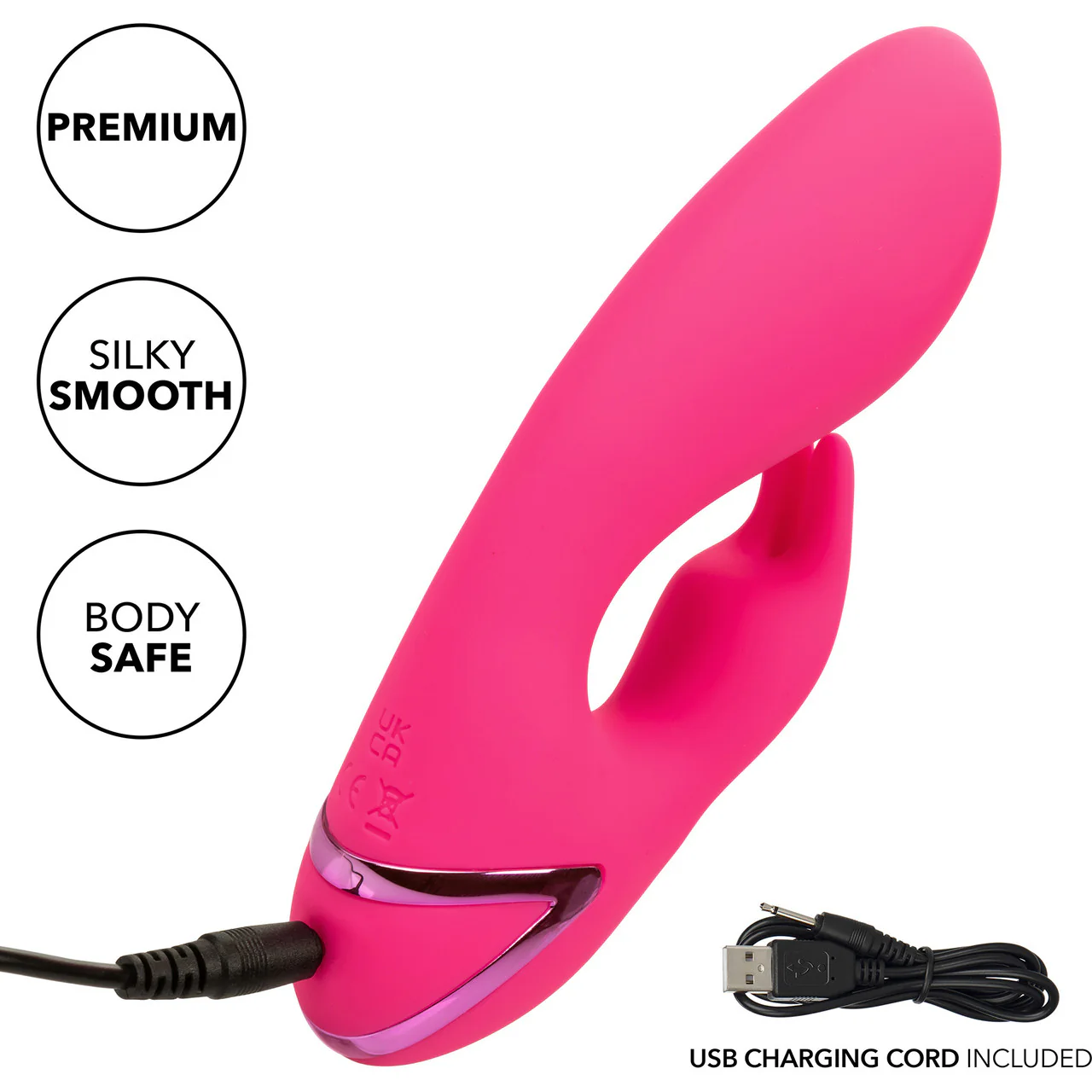 California Dreaming So. Cal Sunshine Rabbit Style Silicone Rechargeable Vibrator by CalExotics - Image 9