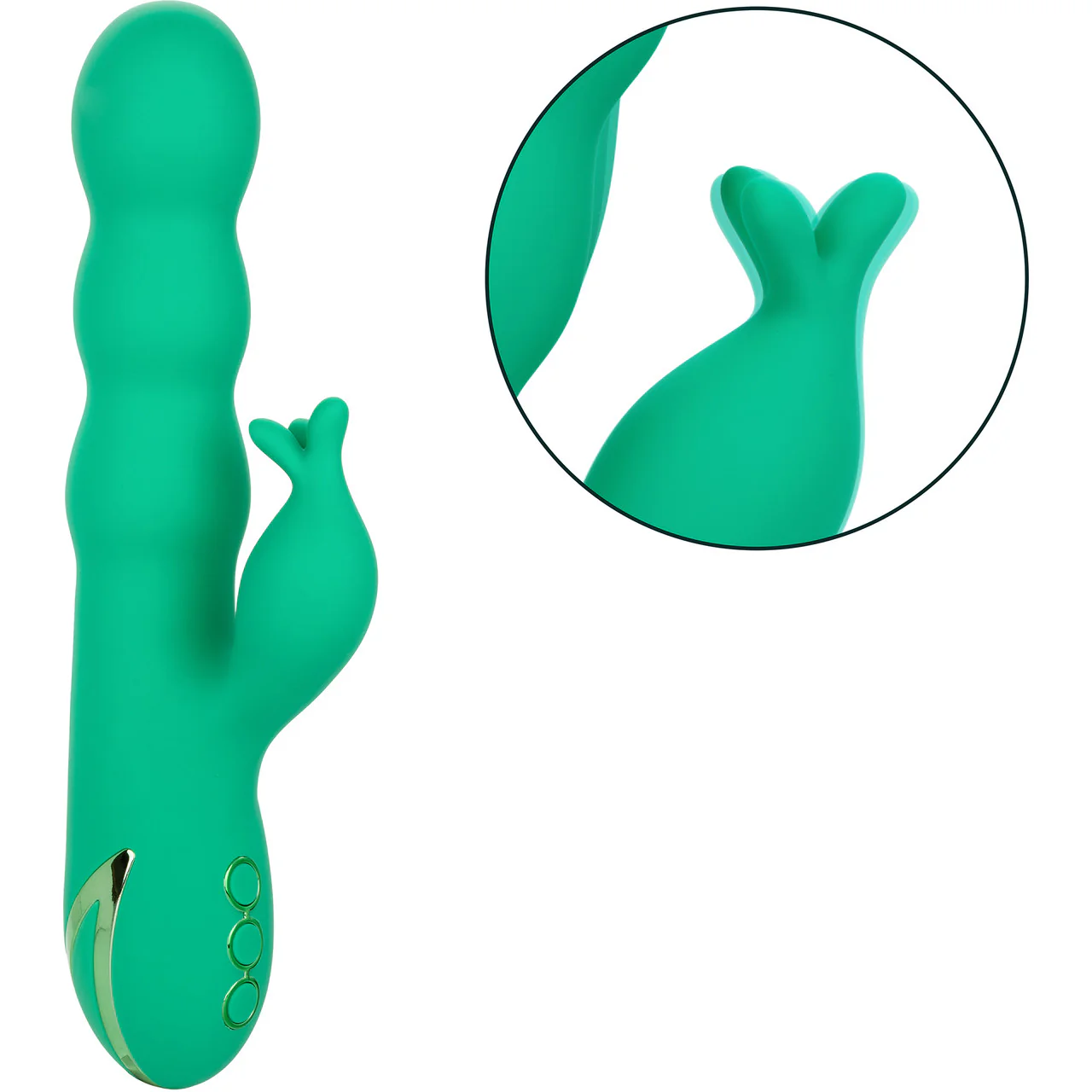 California Dreaming Sonoma Satisfyer Rabbit Style Thrusting Silicone G-Spot Vibrator By CalExotics - Image 7