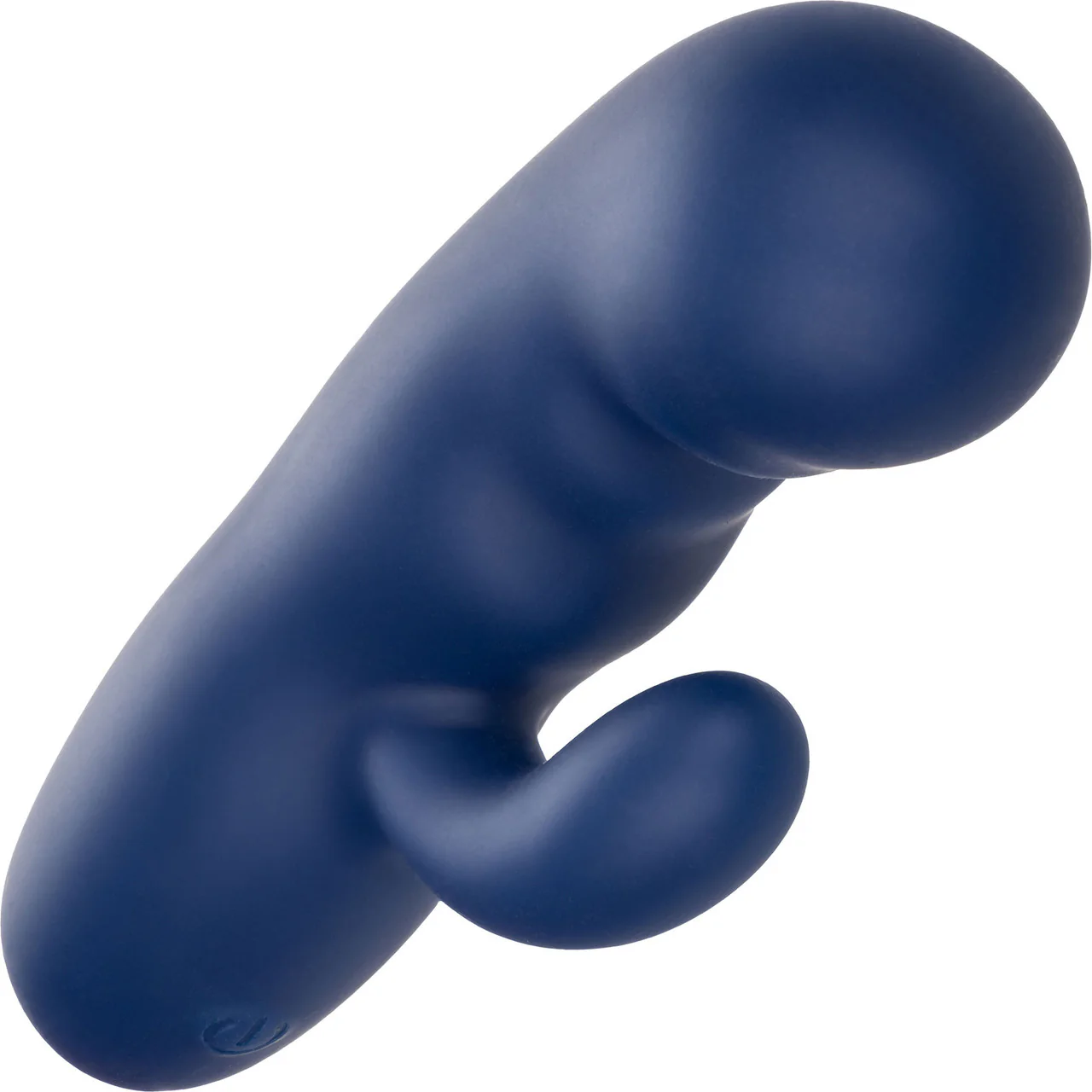 Cashmere Silk Duo Rechargeable Waterproof Silicone Rabbit Vibrator By CalExotics - Blue - Image 4