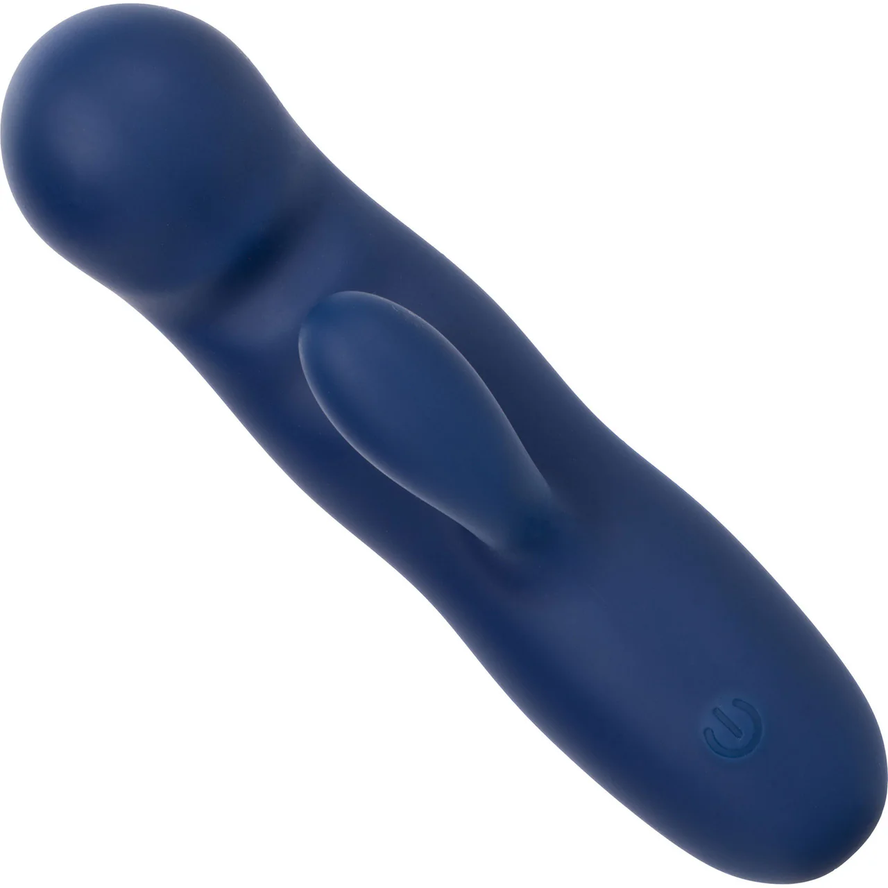 Cashmere Silk Duo Rechargeable Waterproof Silicone Rabbit Vibrator By CalExotics - Blue - Image 6