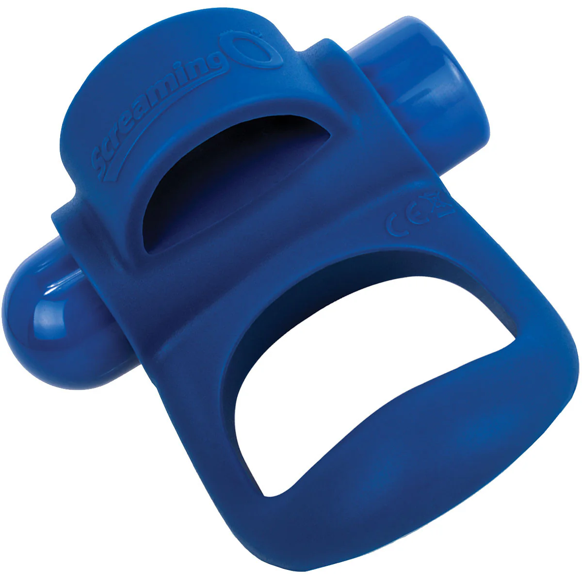 Charged You-Turn Plus Vibrating Silicone Cock Ring By Screaming O - Blueberry - Image 4