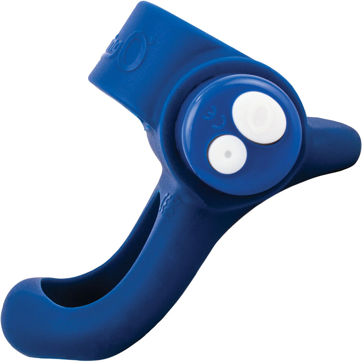 Charged You-Turn Plus Vibrating Silicone Cock Ring By Screaming O - Blueberry - Image 5