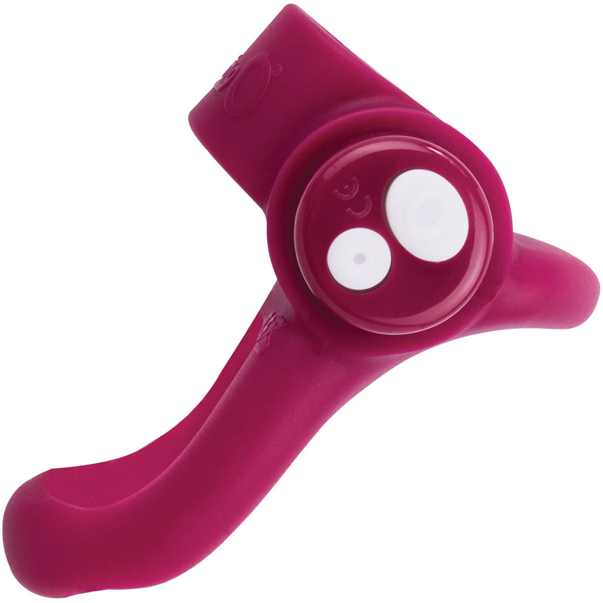 Charged You-Turn Plus Vibrating Silicone Cock Ring By Screaming O - Merlot - Image 4
