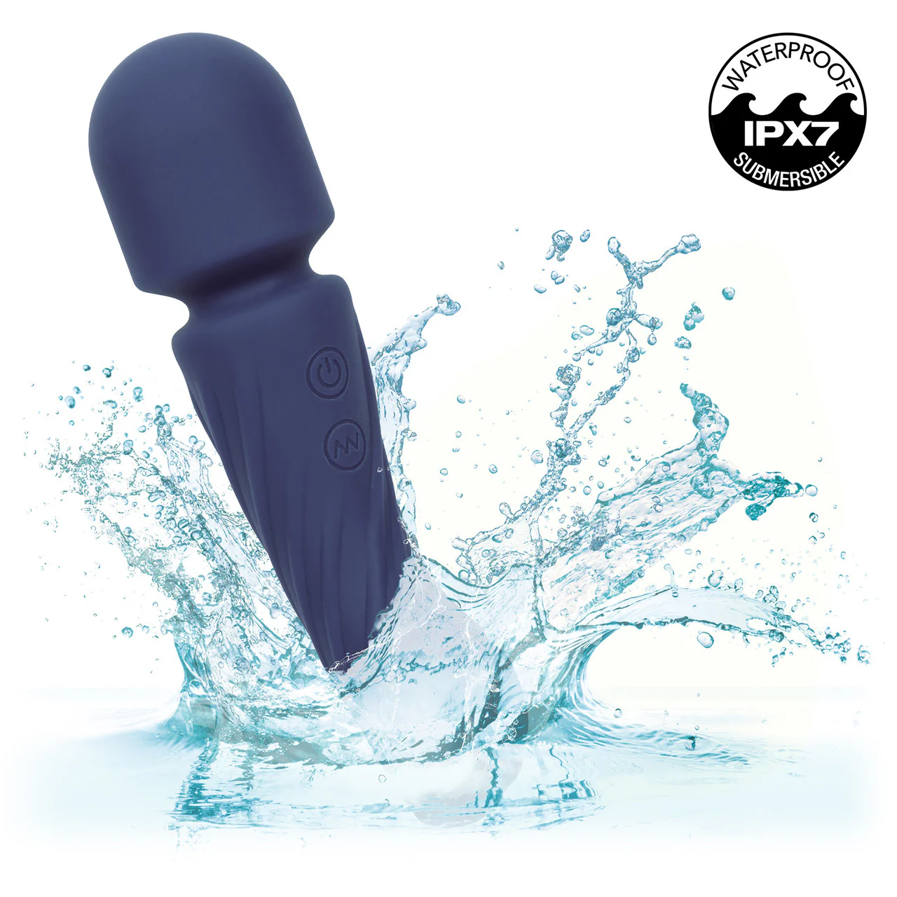 Charisma Allure Rechargeable Waterproof Silicone Dual Motor Mini Wand Vibrator By CalExotics - Image 6