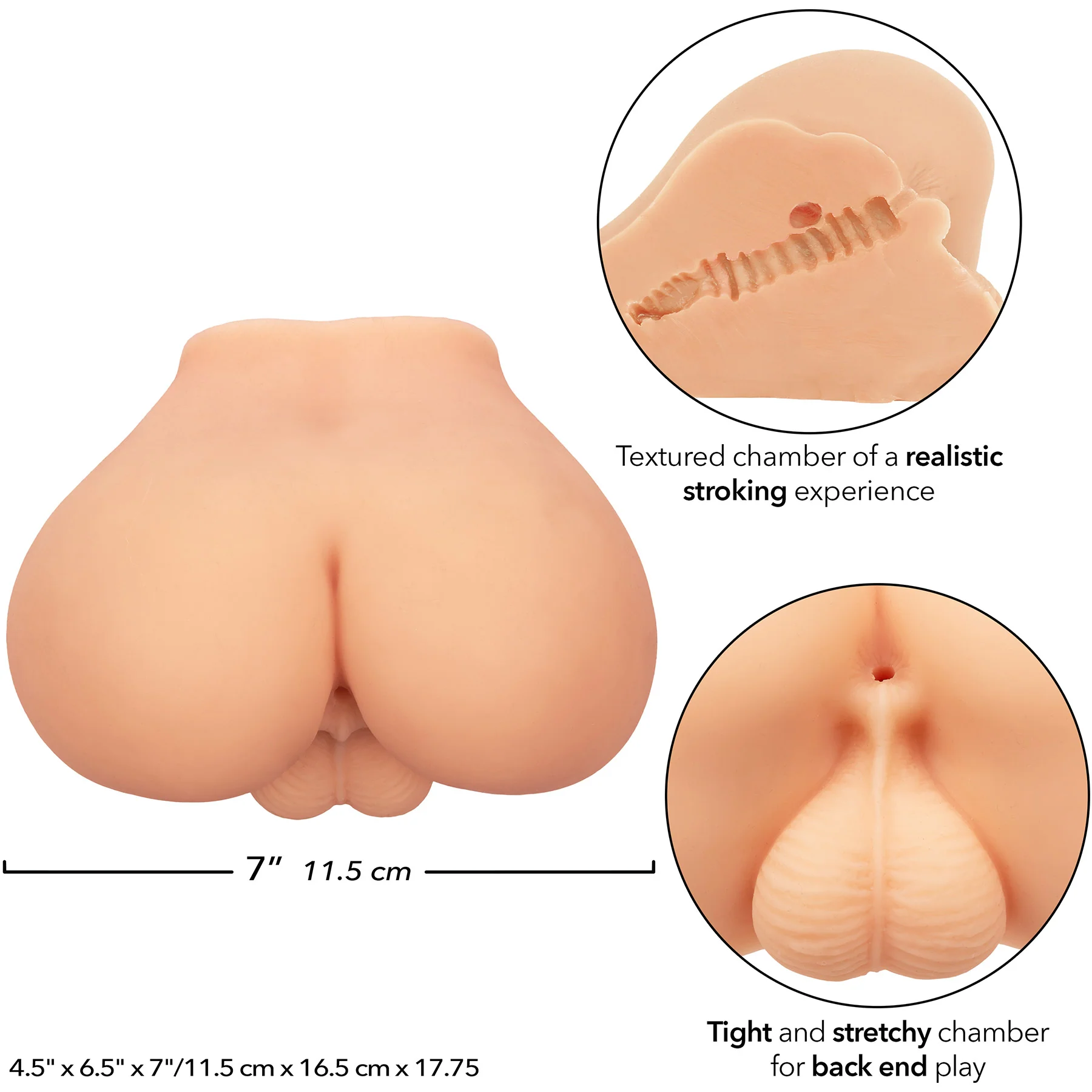 Cheap Thrills The First Mate Penis Stroker By CalExotics - Vanilla - Image 5