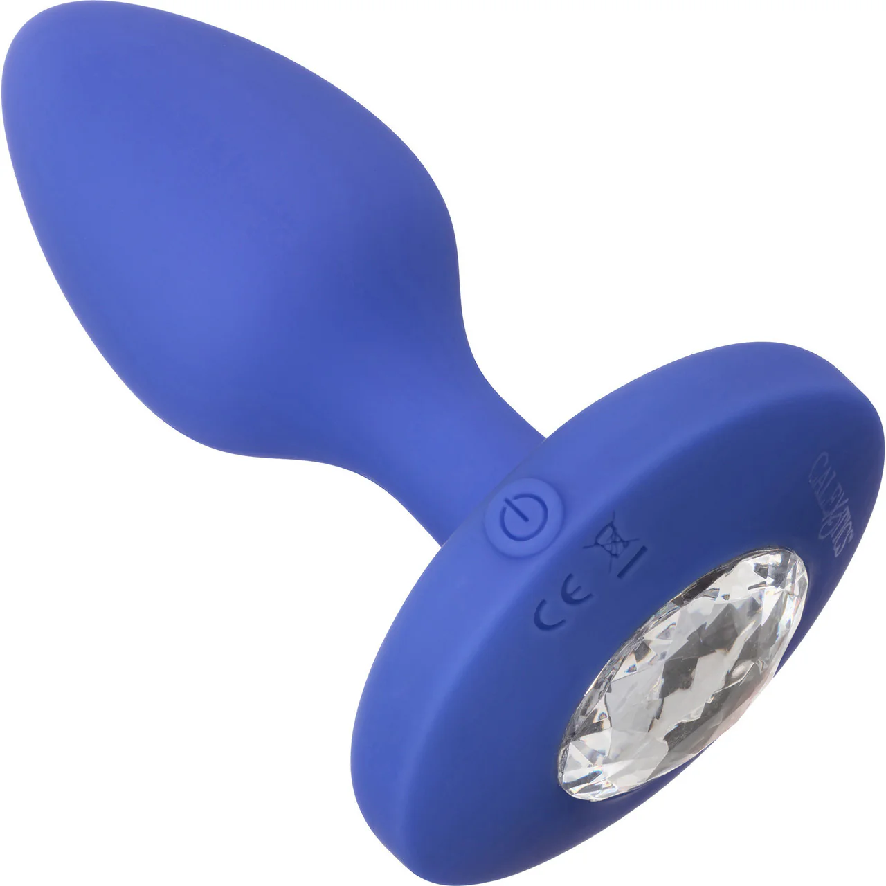 Cheeky Gems Silicone Rechargeable Vibrating Medium Anal Probe By CalExotics - Blue - Image 3