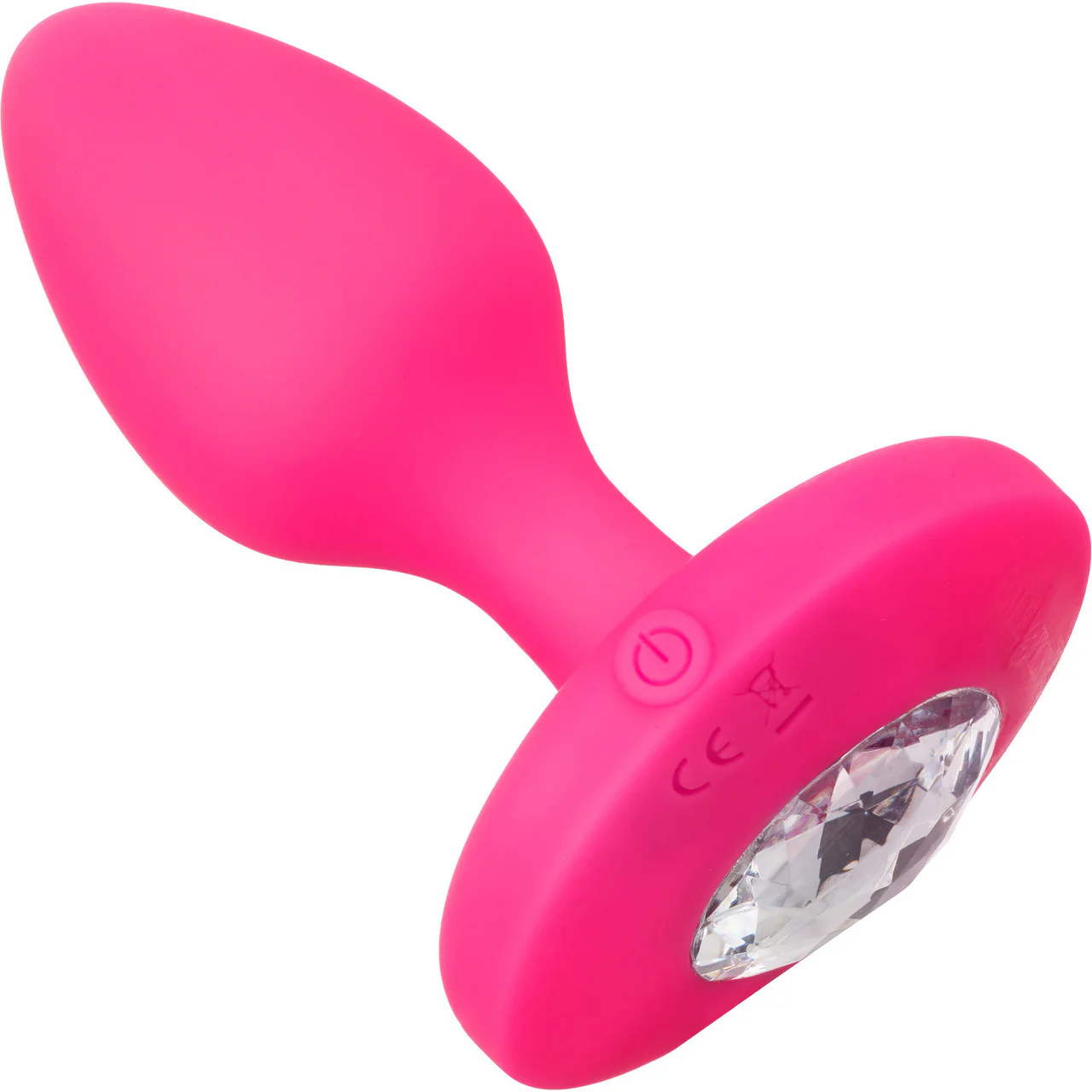 Cheeky Gems Silicone Rechargeable Vibrating Medium Anal Probe By CalExotics - Pink - Image 3
