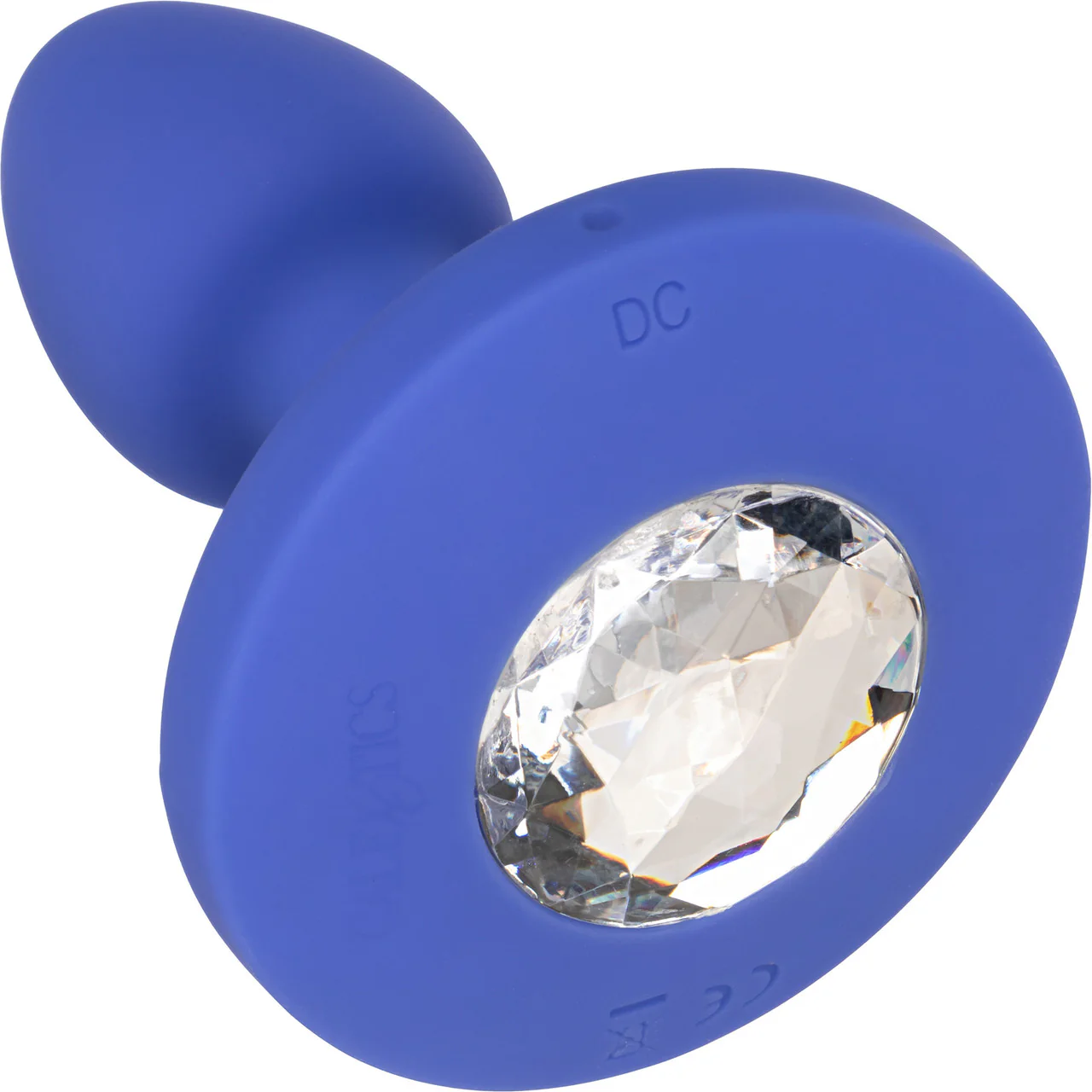 Cheeky Gems Silicone Rechargeable Vibrating Small Anal Probe By CalExotics - Blue - Image 5