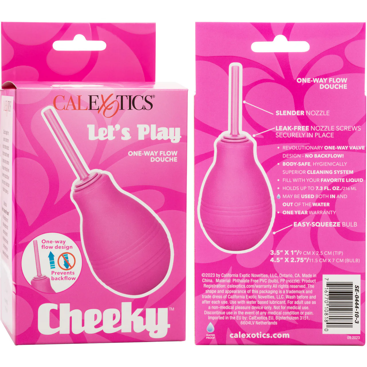Cheeky One Way Flow Douche Anal Cleansing Tool By CalExotics - Pink - Image 8
