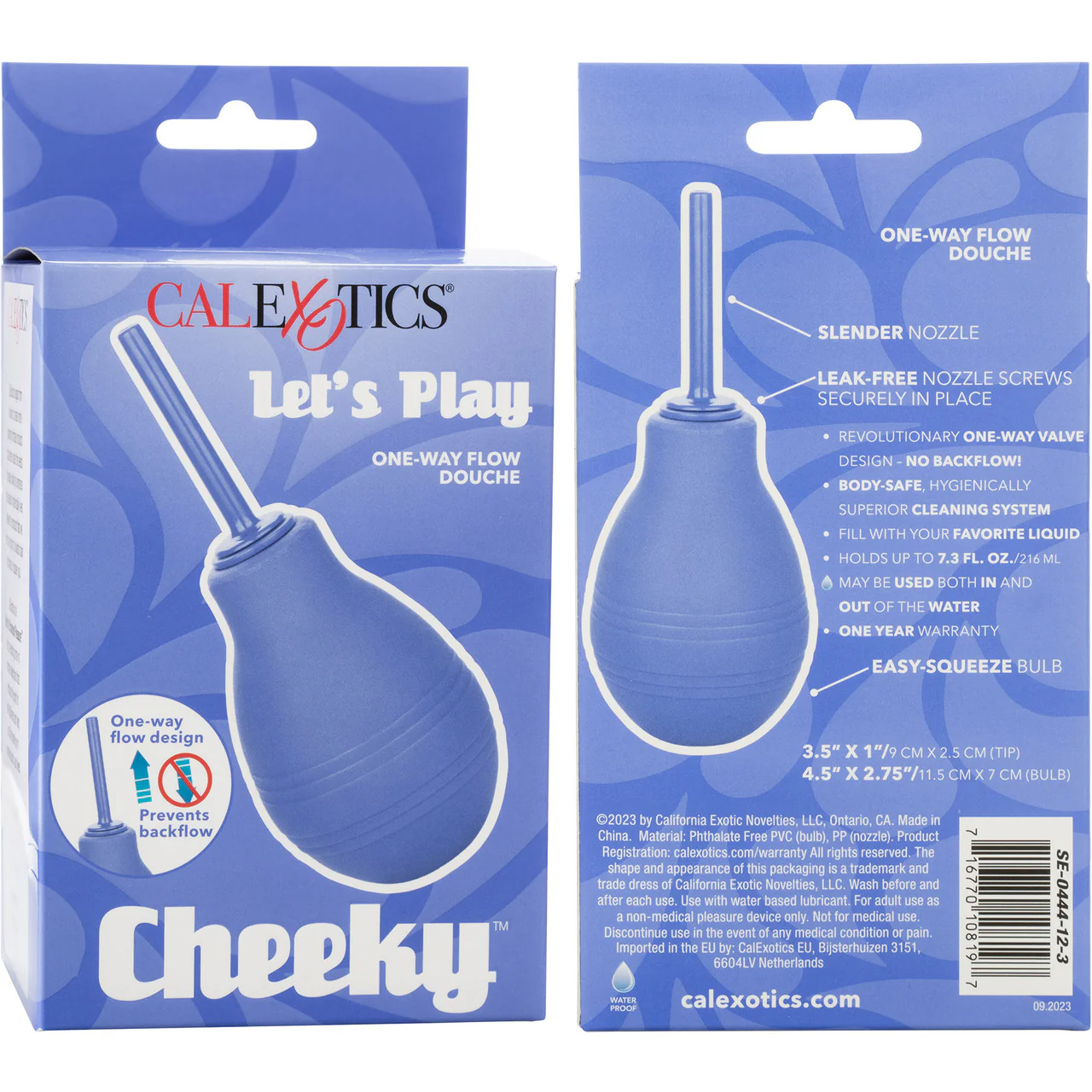 Cheeky One Way Flow Douche Anal Cleansing Tool By CalExotics - Purple - Image 8