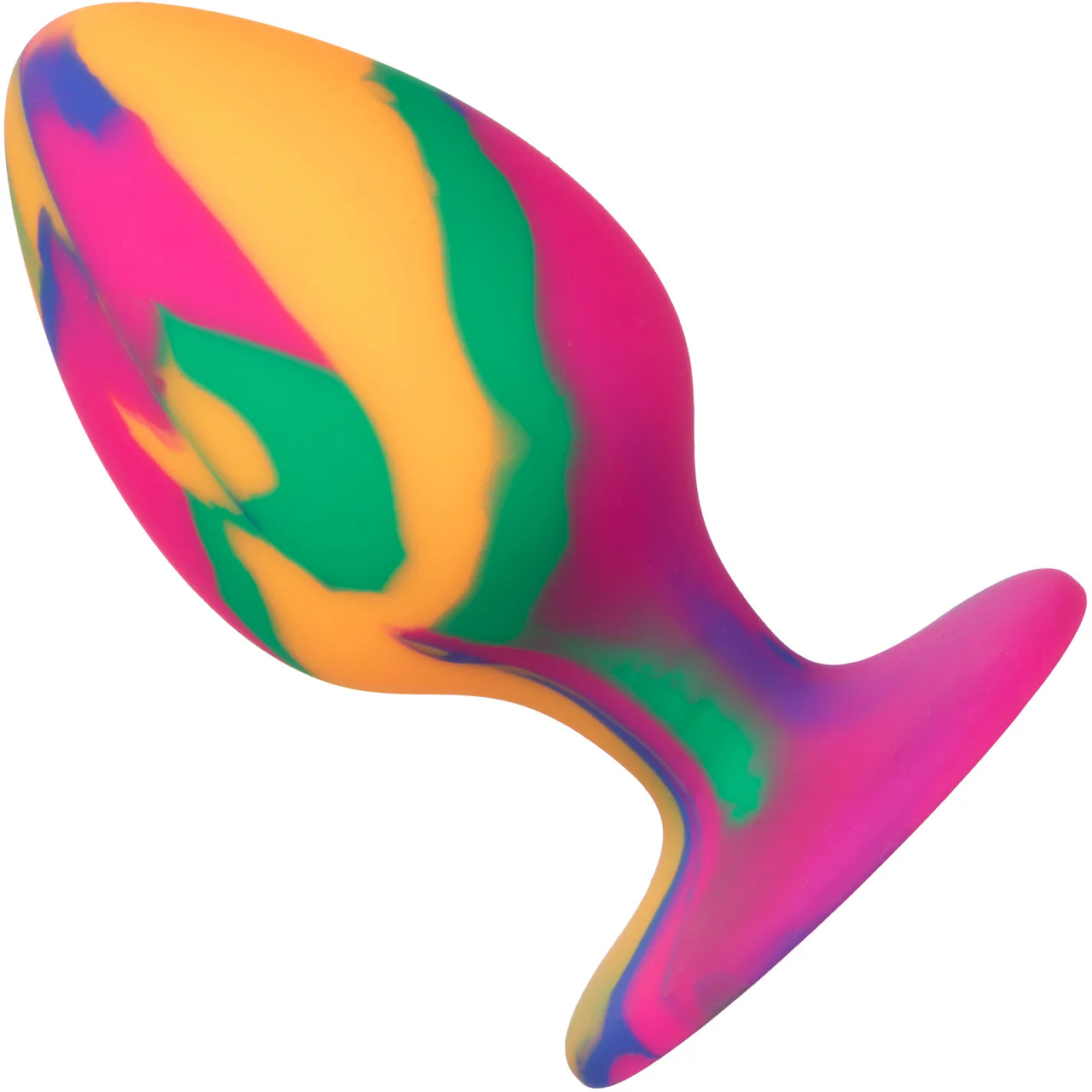 Cheeky Tie-Dye Silicone Butt Plug Large By CalExotics - Image 3