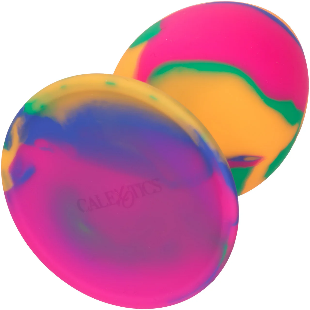 Cheeky Tie-Dye Silicone Butt Plug Large By CalExotics - Image 4