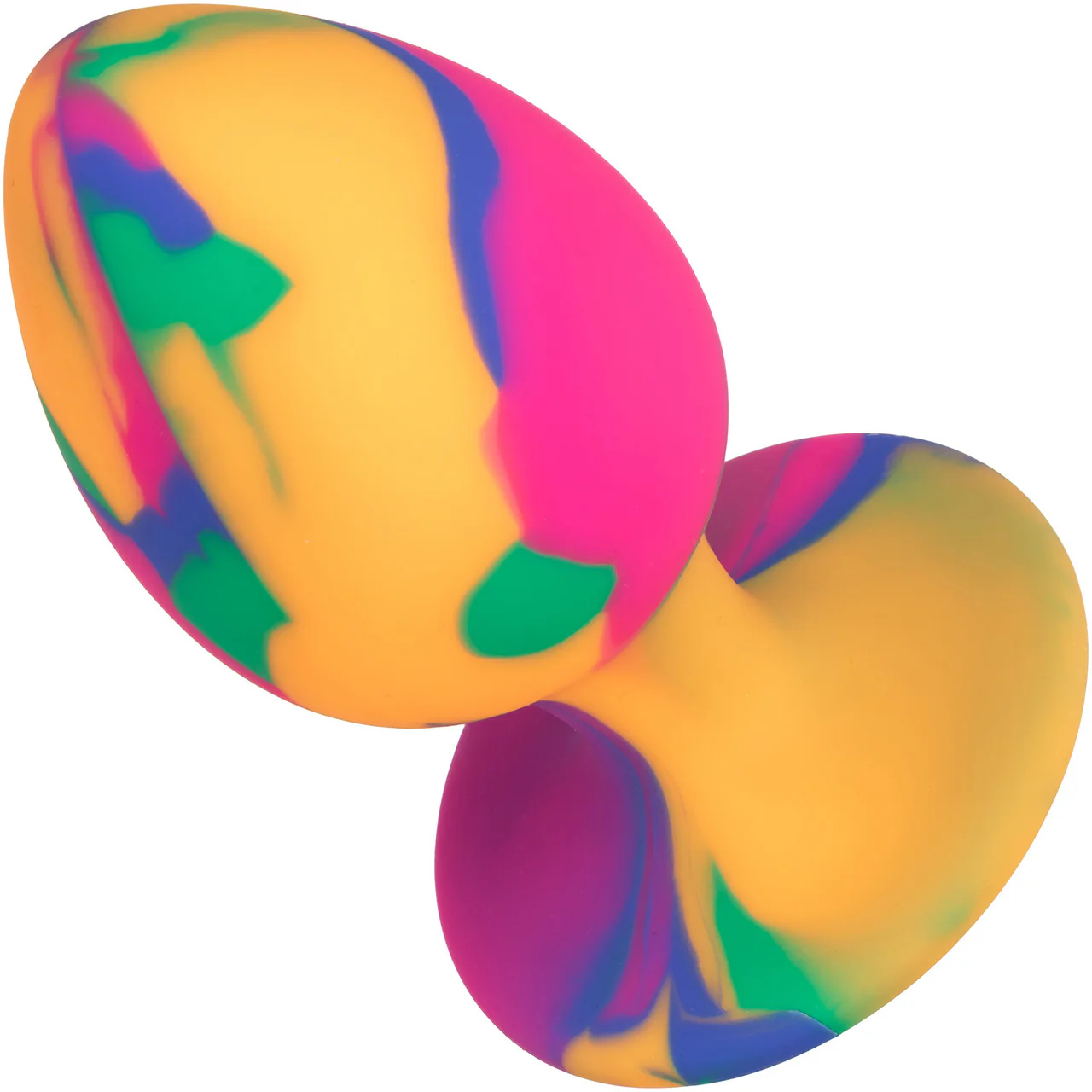 Cheeky Tie-Dye Silicone Butt Plug Large By CalExotics - Image 5