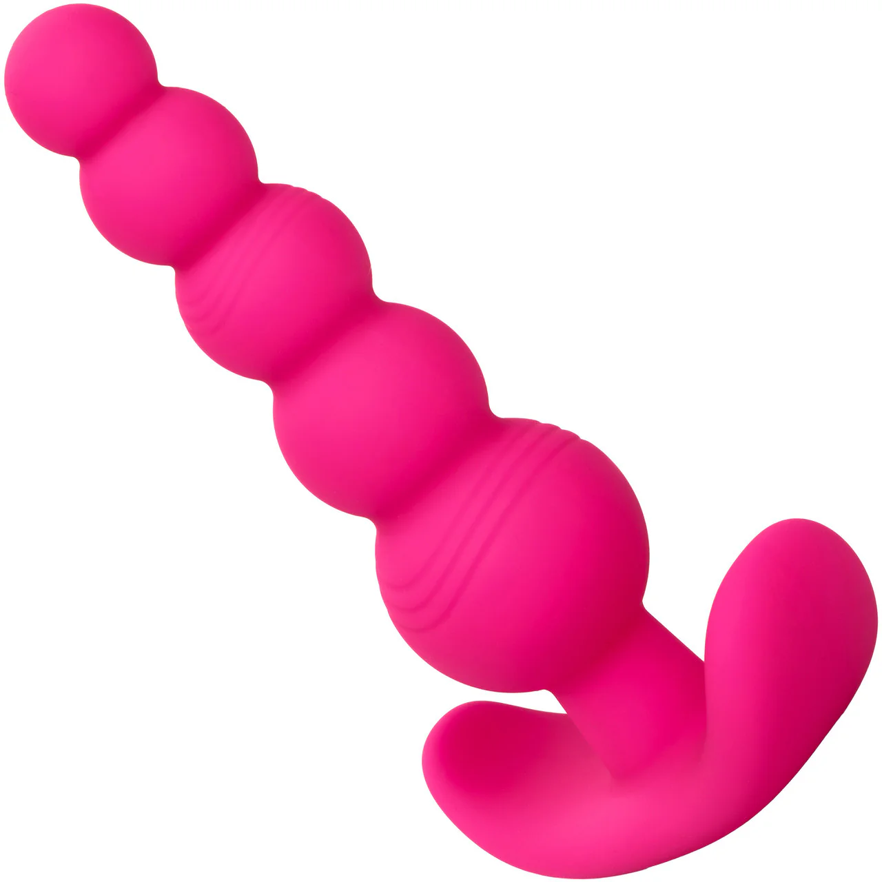 Cheeky X-5 Beads Silicone Anal Probe by CalExotics - Pink - Image 5