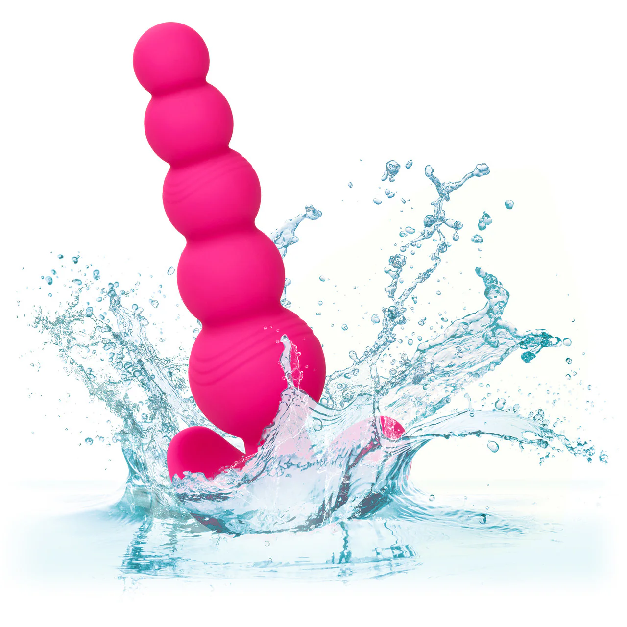 Cheeky X-5 Beads Silicone Anal Probe by CalExotics - Pink - Image 7