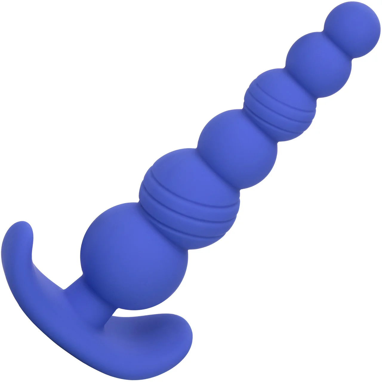 Cheeky X-6 Beads Silicone Anal Probe by CalExotics - Blue - Image 4