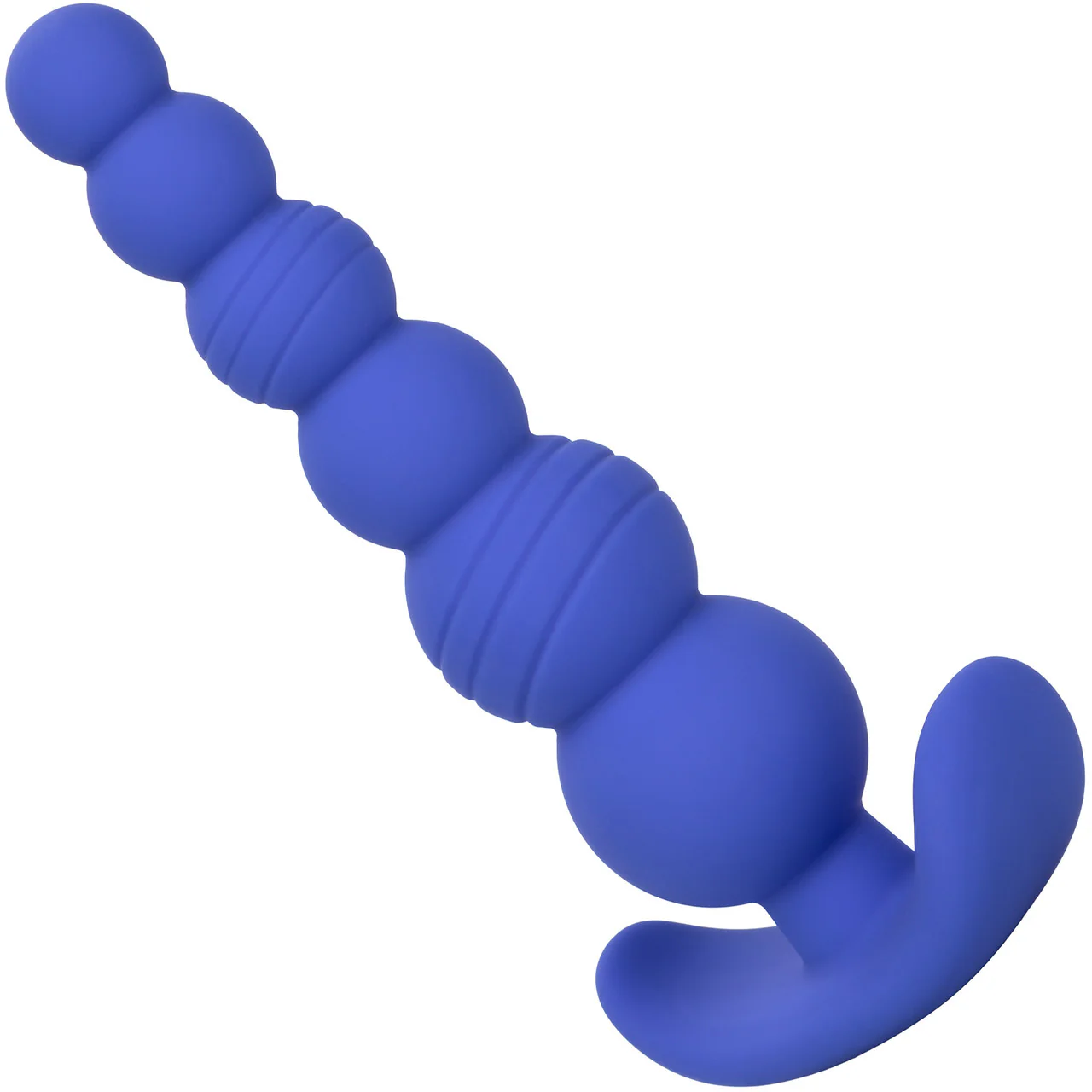 Cheeky X-6 Beads Silicone Anal Probe by CalExotics - Blue - Image 5