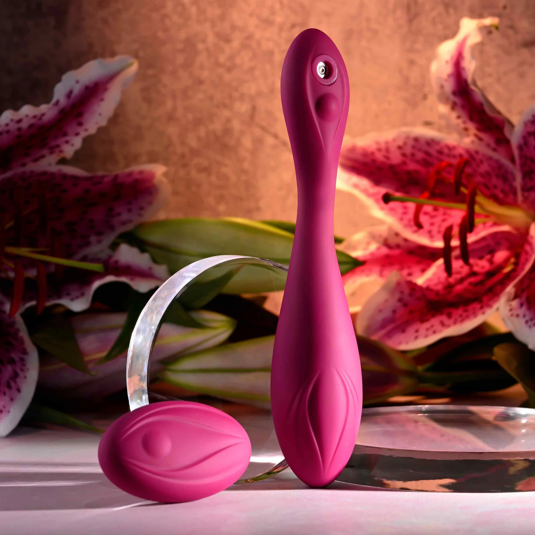 Cherry Pose Rechargeable Silicone Posable Vibrator With Remote By Evolved Novelties - Image 12