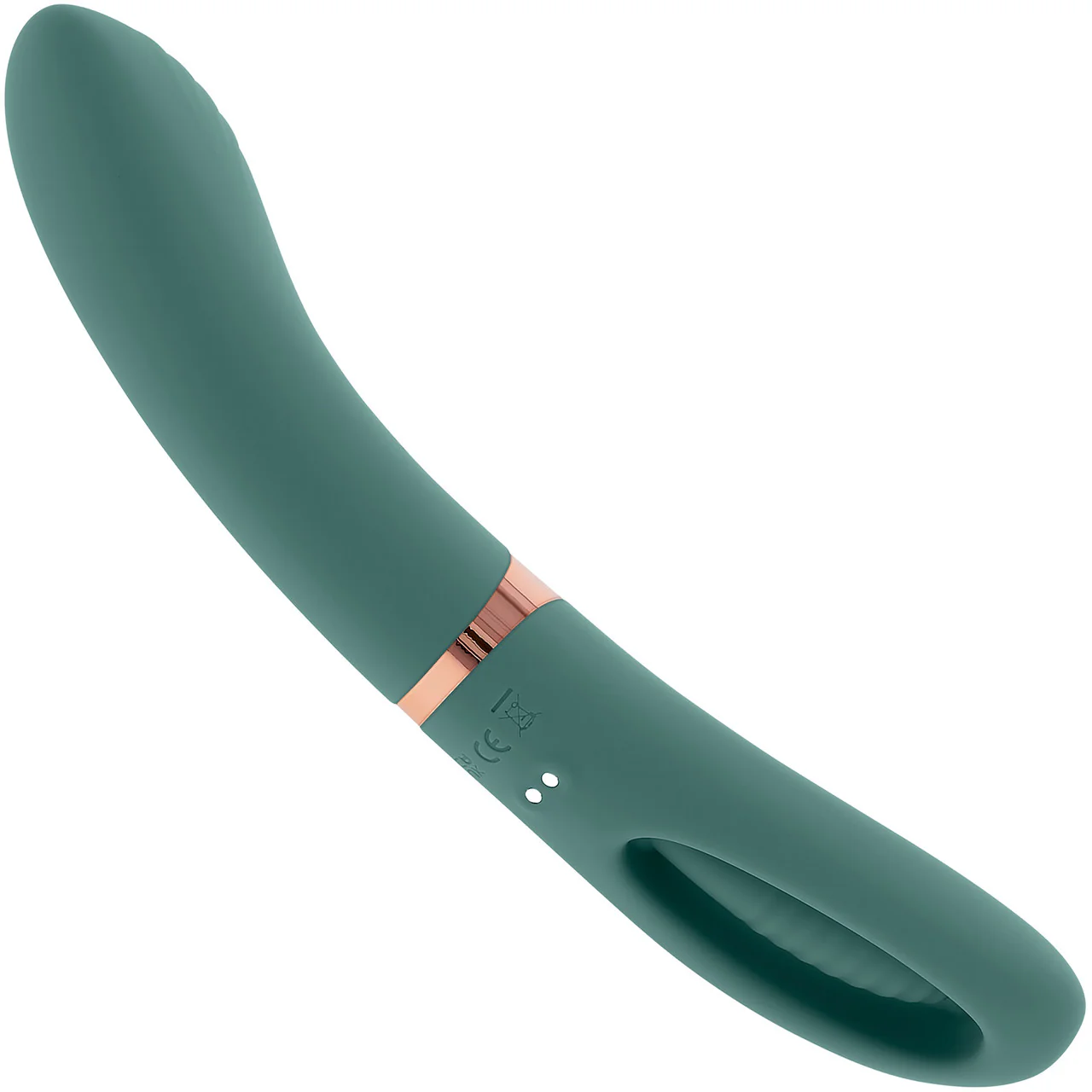 Chick Flick Waterproof Silicone Dual Ended Flickering Tongue G-Spot Vibrator By Evolved Novelties - Green - Image 8