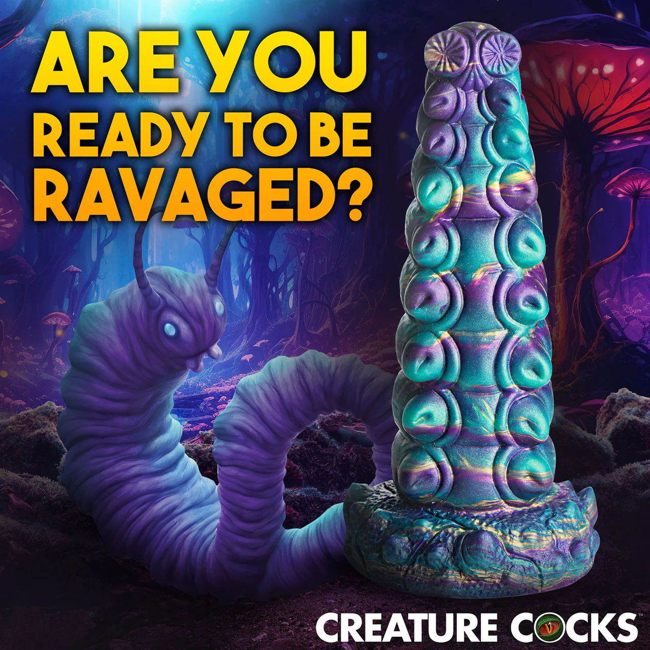 Chrysalis 7.75" Silicone Suction Cup Dildo By Creature Cocks - Image 7