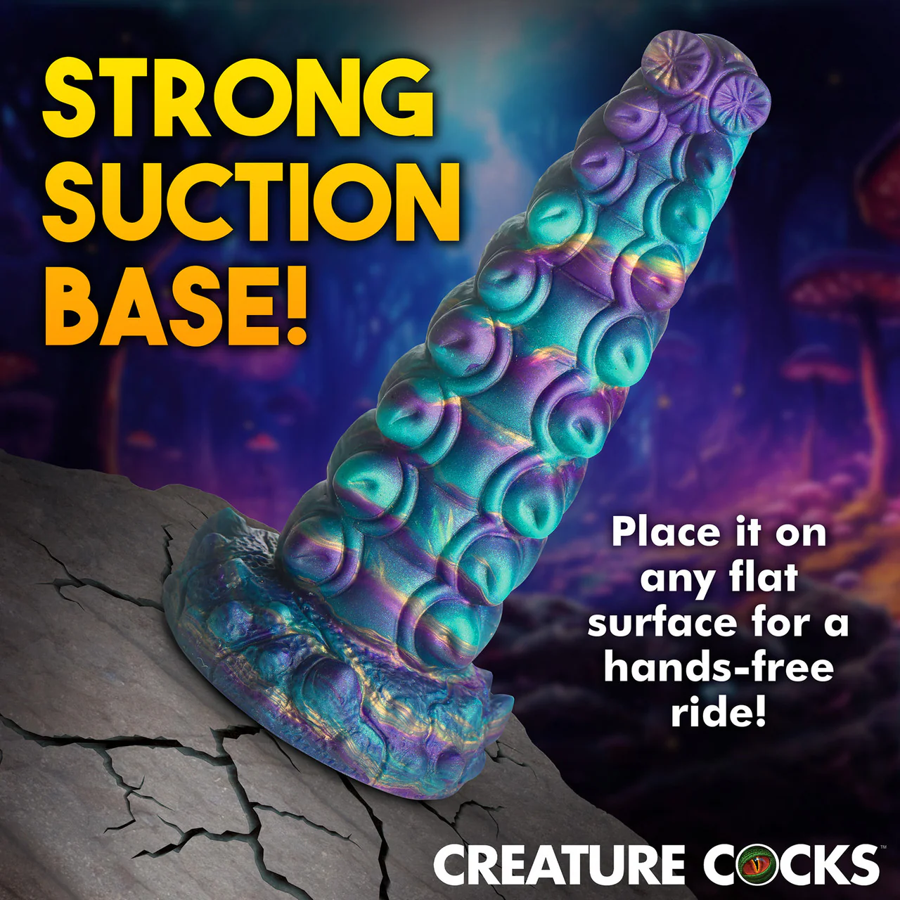 Chrysalis 7.75" Silicone Suction Cup Dildo By Creature Cocks - Image 9