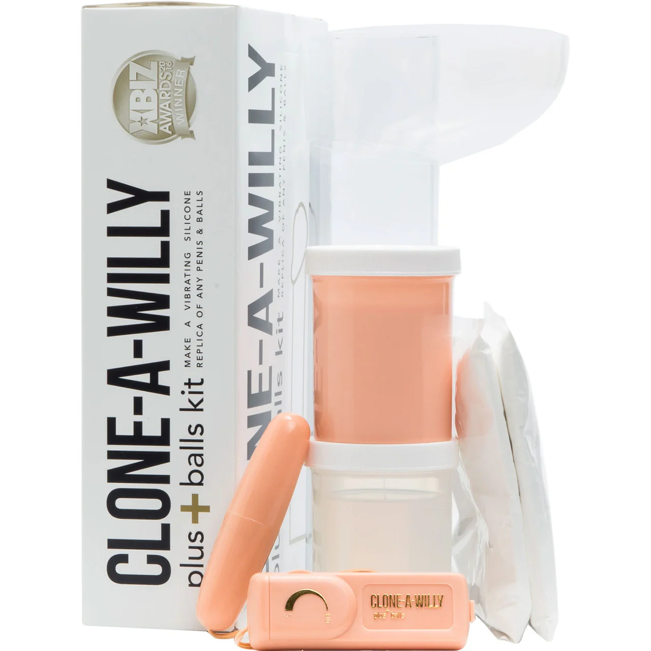 Clone-A-Willy Plus Balls Make Your Own Vibrating Silicone Dildo - Light Skin Tone - Image 3