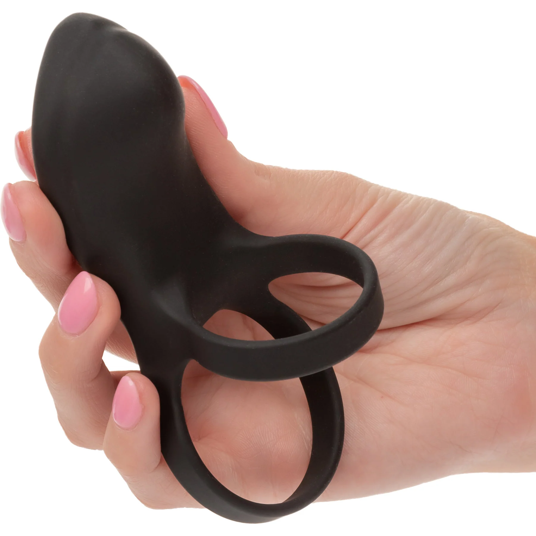 Closer™ Feel Intimate Rechargeable Vibrating Silicone Cock Ring With Ball Strap - Image 3