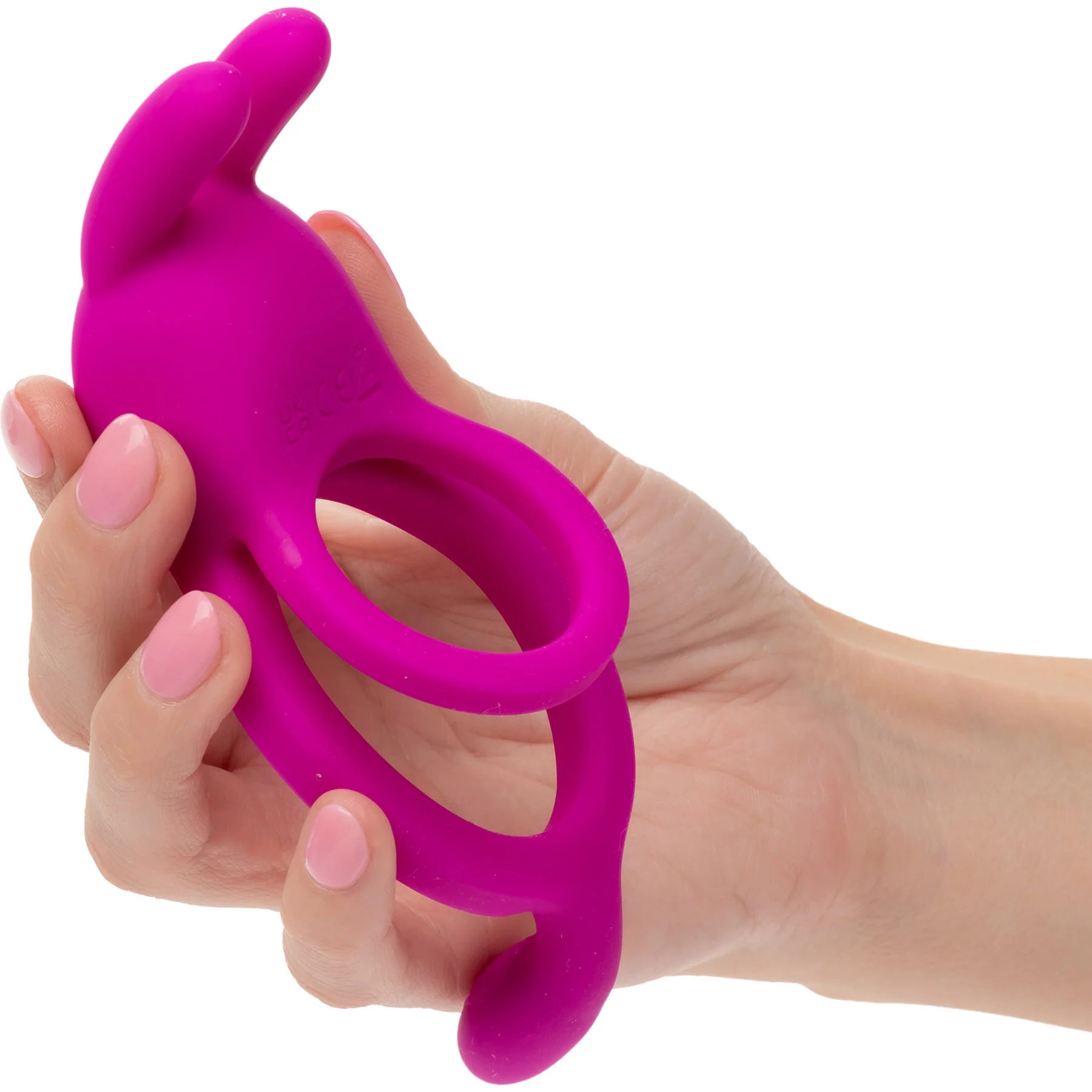 Closer™ Touch Intimate Rechargeable Vibrating Silicone Cock Ring With Ball Strap - Image 3