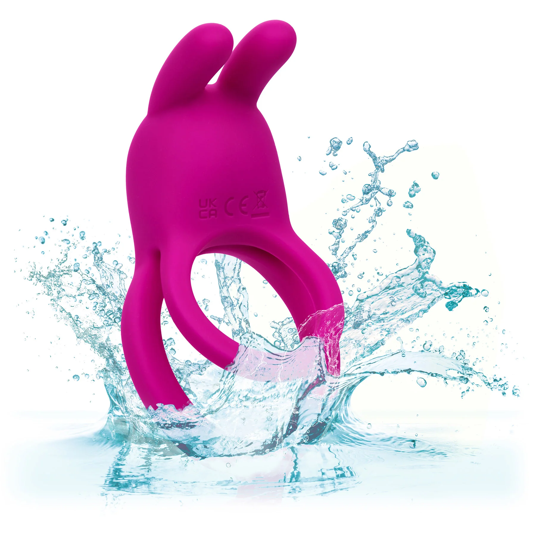 Closer™ Touch Intimate Rechargeable Vibrating Silicone Cock Ring With Ball Strap - Image 4