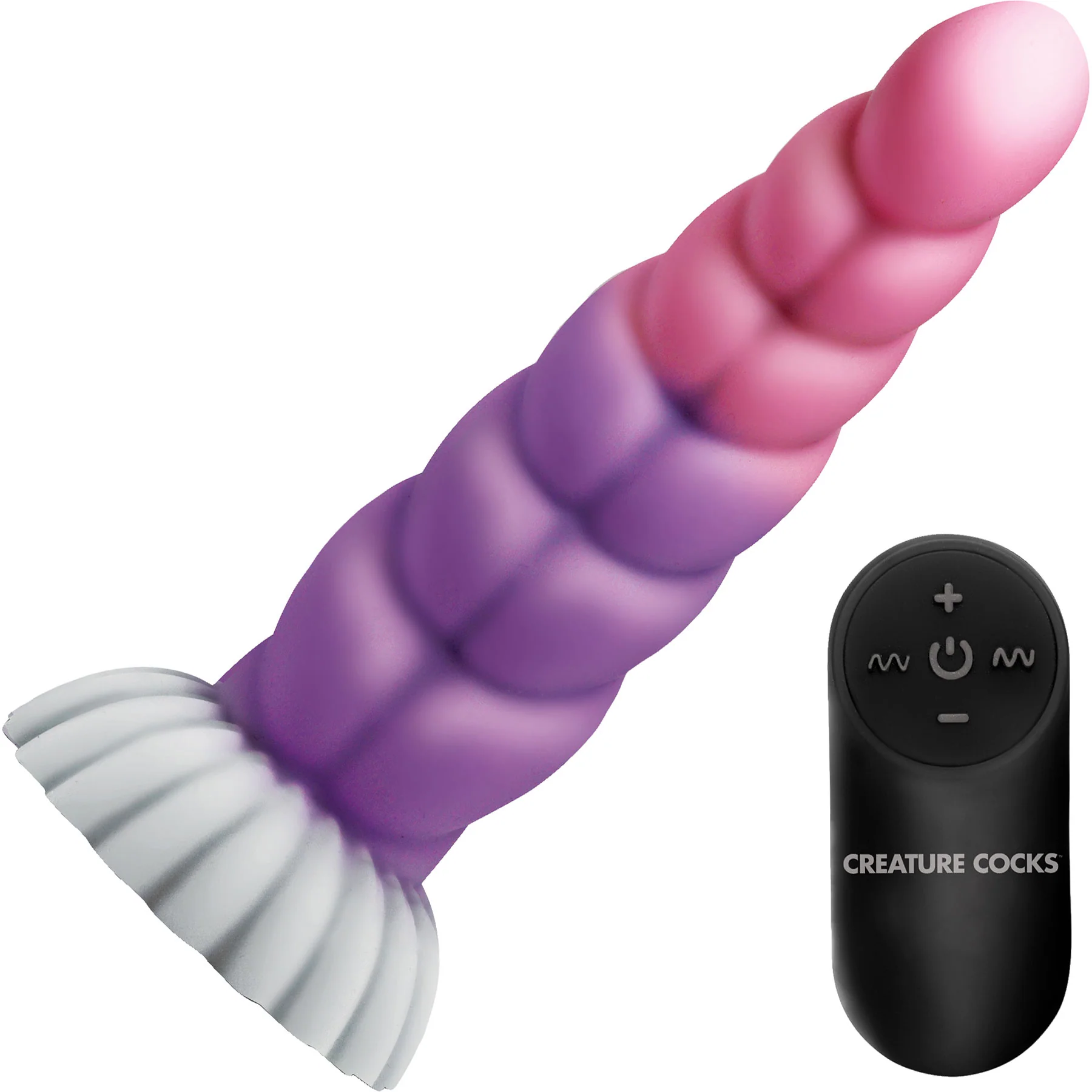 Cloud Rider Unicorn Vibrating 6.4" Silicone Dildo With Remote By Creature Cock - Image 3