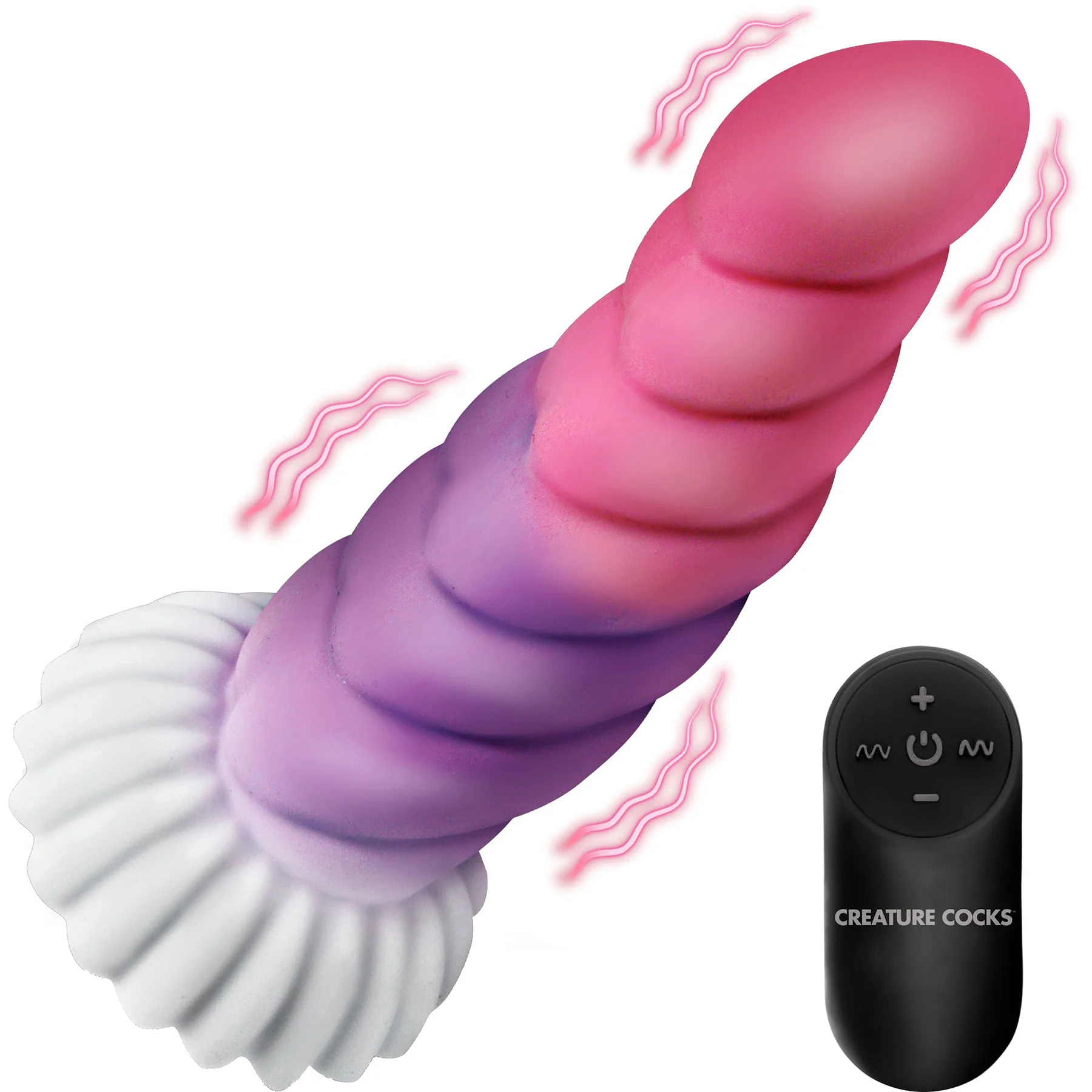 Cloud Rider Unicorn Vibrating 6.4" Silicone Dildo With Remote By Creature Cock - Image 5