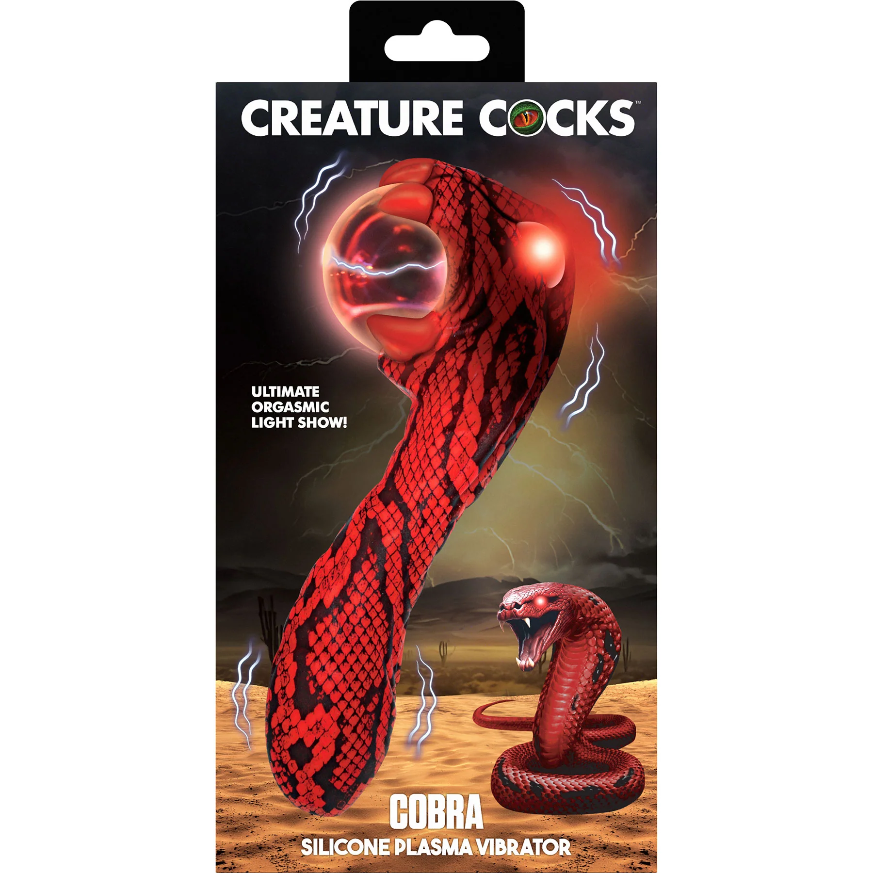 Cobra Rechargeable Silicone Dual Use Plasma Vibrator By Creature Cocks - Image 14