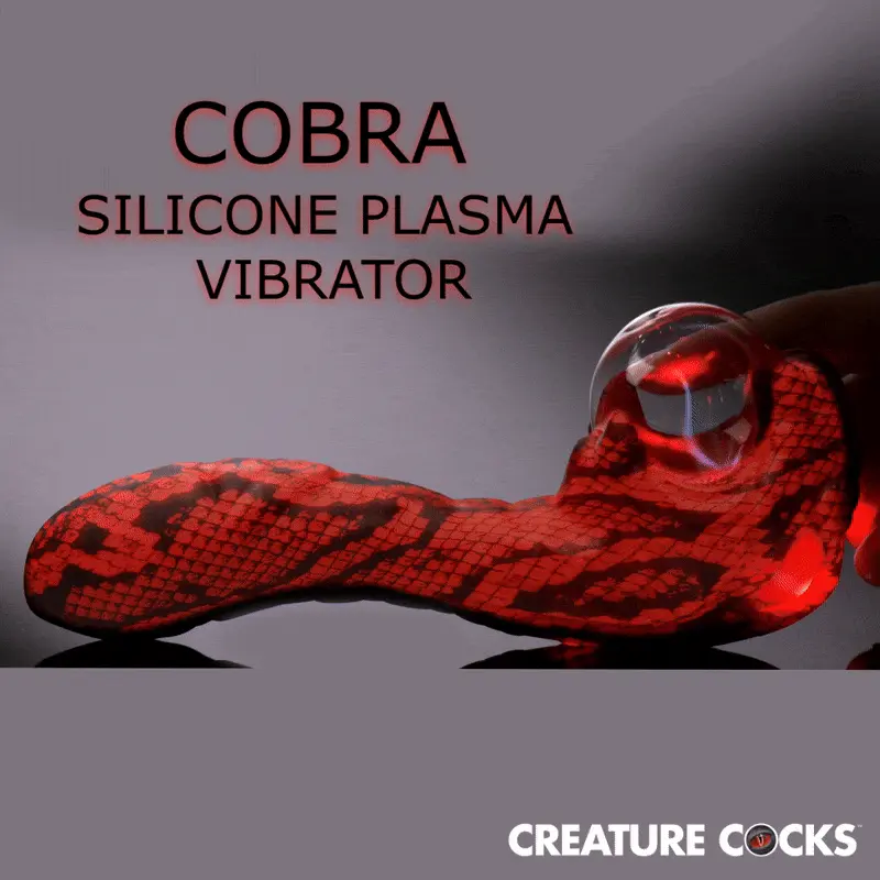 Cobra Rechargeable Silicone Dual Use Plasma Vibrator By Creature Cocks - Image 15