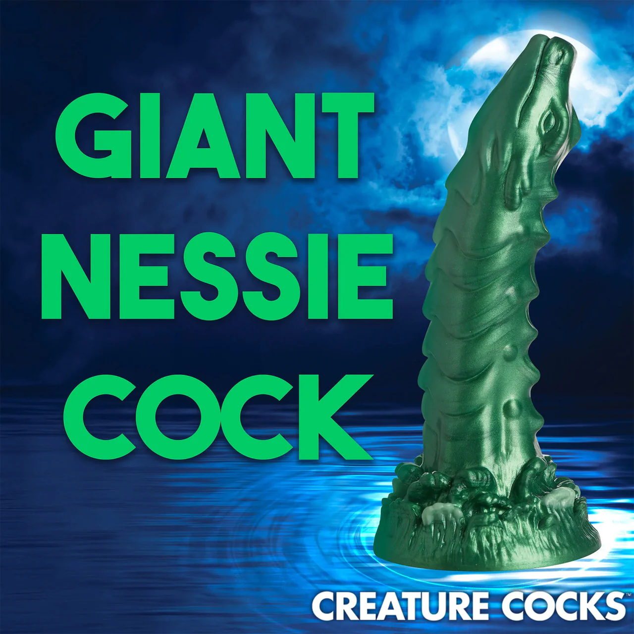 Cockness Monster Lake Creature 8" Silicone Suction Cup Dildo By Creature Cocks - Image 14