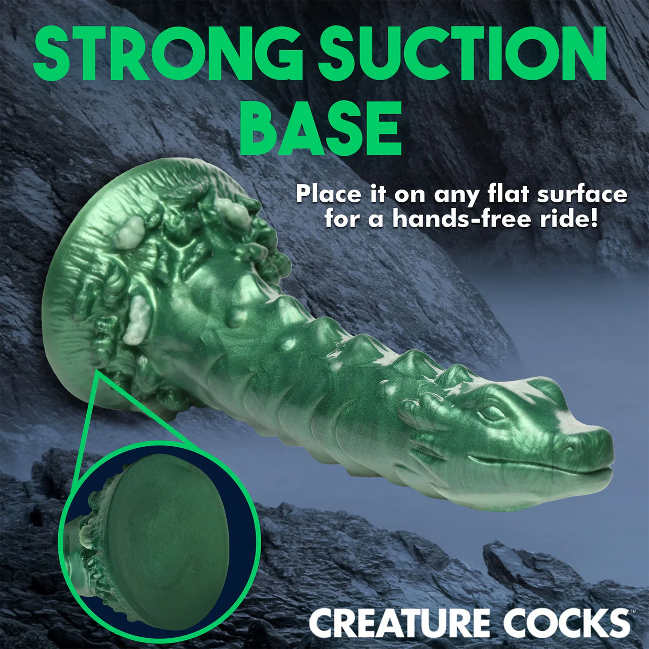 Cockness Monster Lake Creature 8" Silicone Suction Cup Dildo By Creature Cocks - Image 20