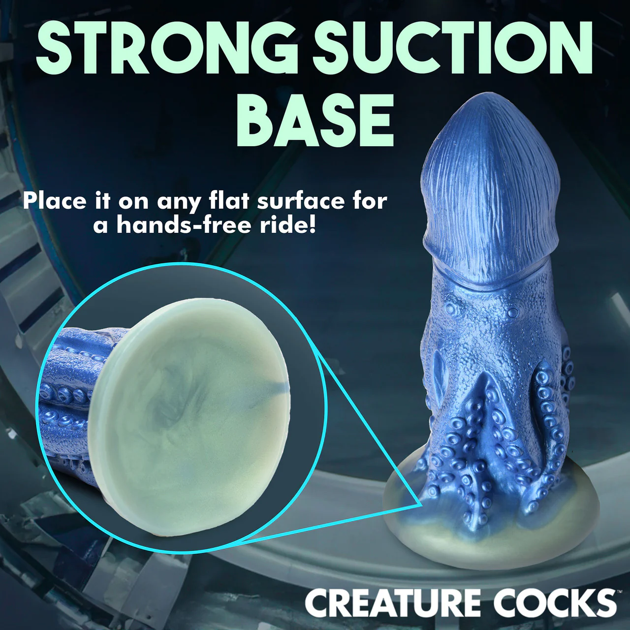 Cocktopus Octopus 8" Silicone Suction Cup Dildo By Creature Cocks - Image 13
