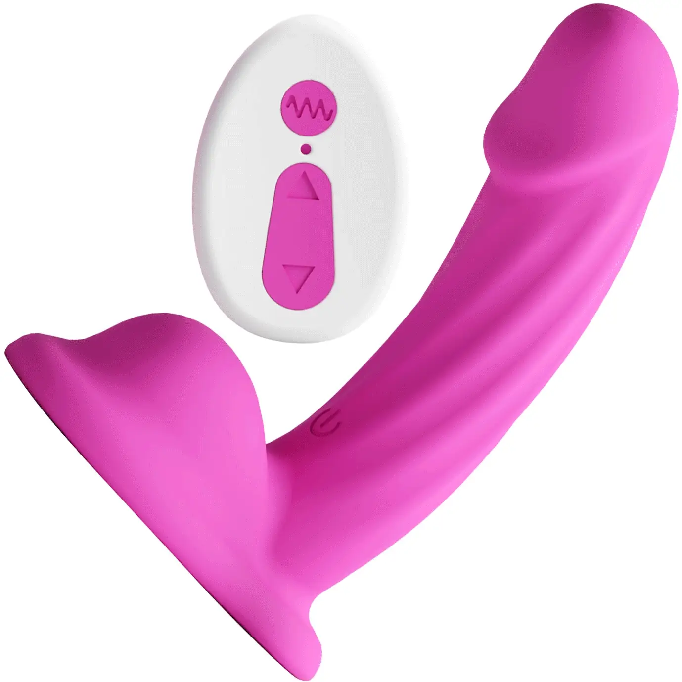 Colours Curve 5" Silicone Vibrating Grinding Dildo With Remote By NS Novelties
