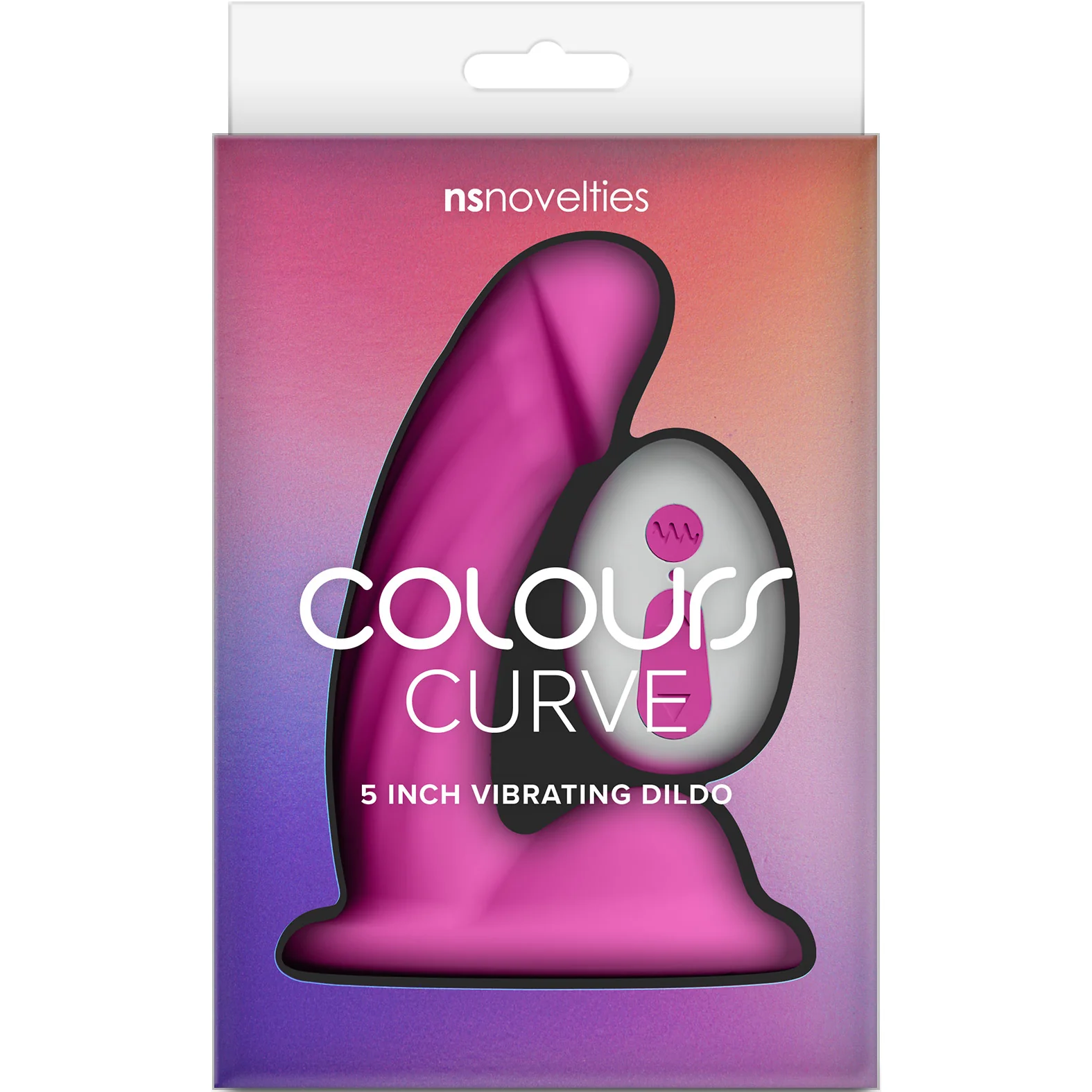 Colours Curve 5" Silicone Vibrating Grinding Dildo With Remote By NS Novelties - Image 4