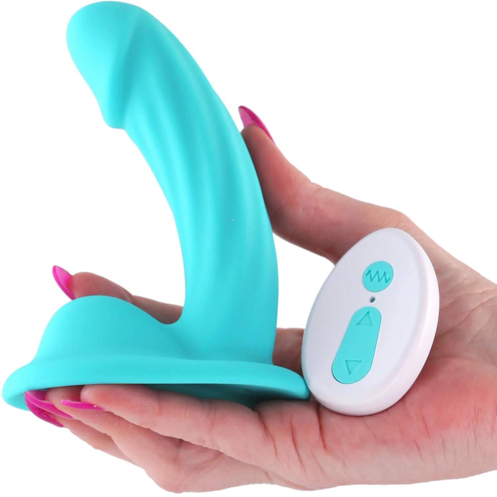 Colours Curve 5" Silicone Vibrating Grinding Dildo With Remote By NS Novelties - Image 9
