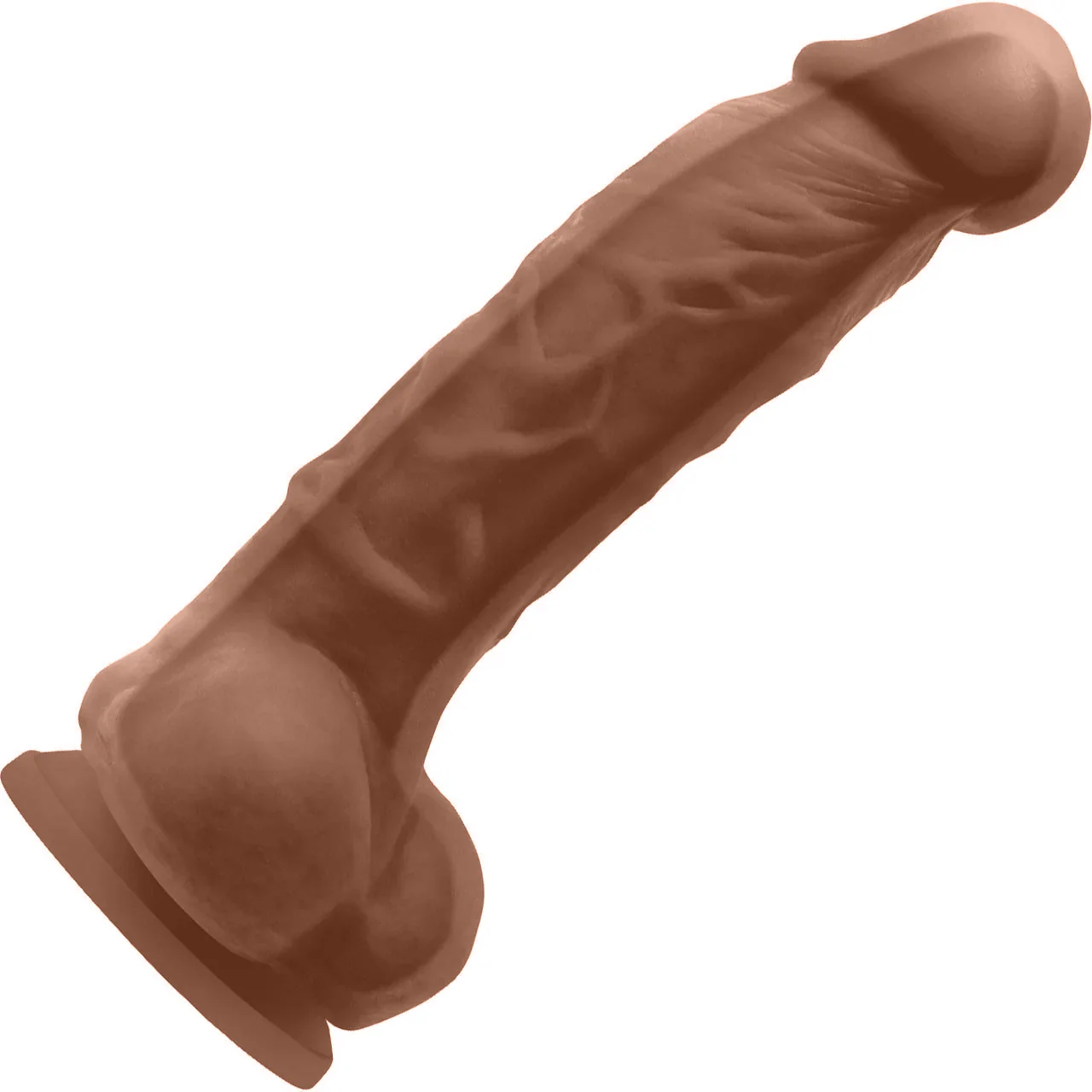 Colours Dual Density 5 Inch Silicone Suction Cup Dildo - Caramel - Image 3