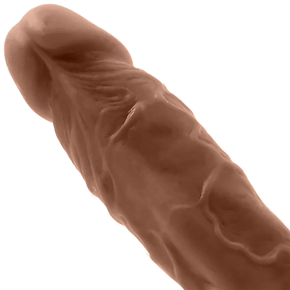 Colours Dual Density 5 Inch Silicone Suction Cup Dildo - Caramel - Image 4