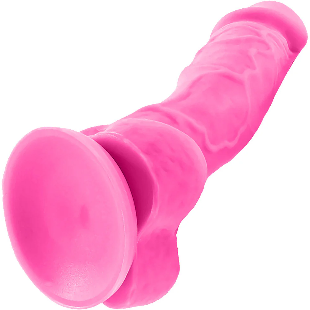 Colours Dual Density 5 Inch Silicone Suction Cup Dildo - Pink - Image 5