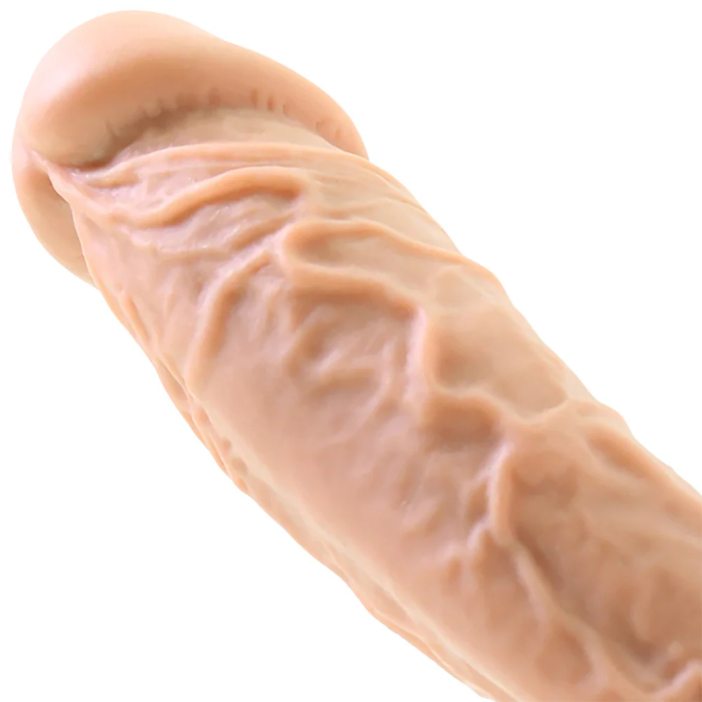 Colours Dual Density 8 Inch Silicone Suction Cup Dildo - Vanilla - Image 4