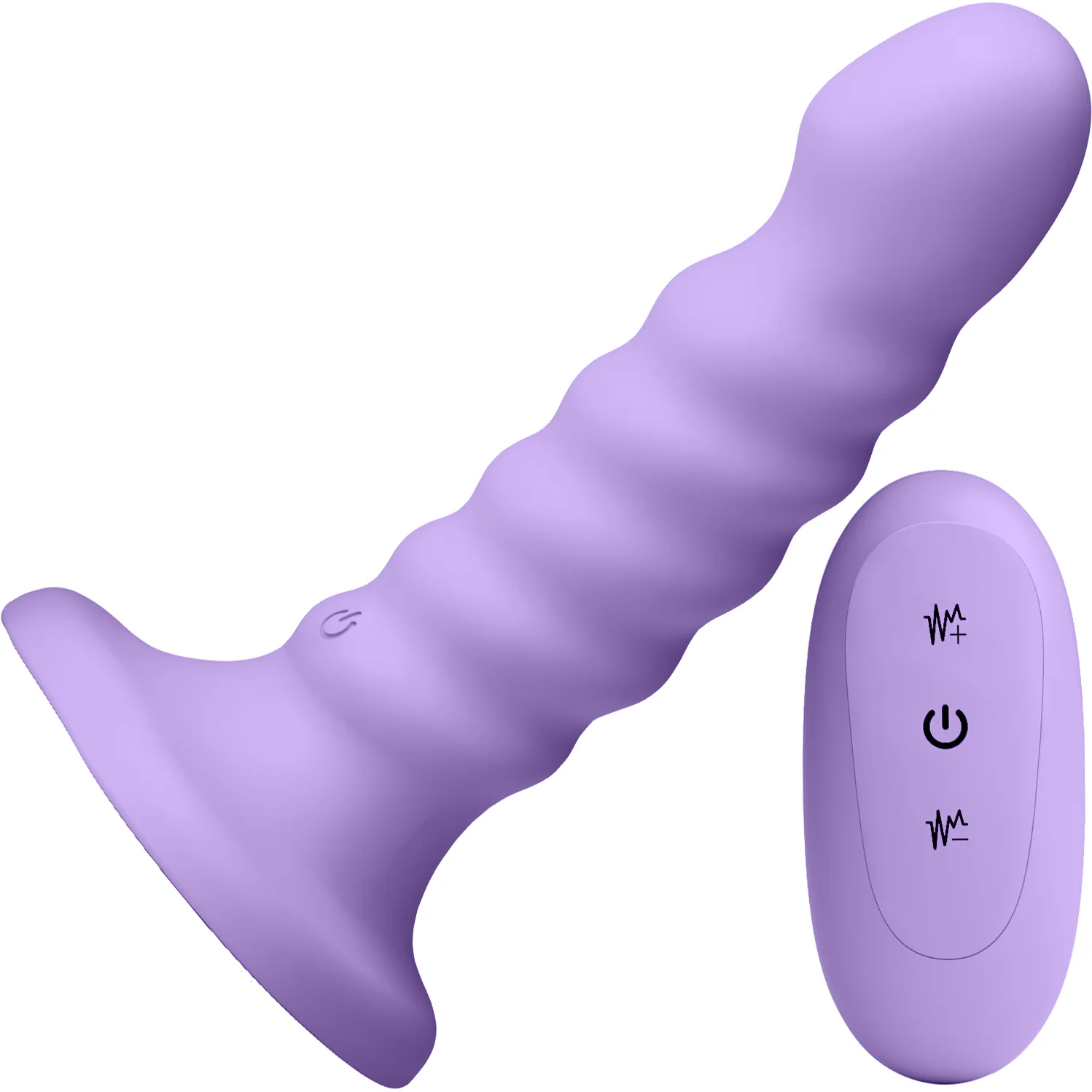 Colours Ribbed 5" Silicone Vibrating Dildo With Remote - Image 7