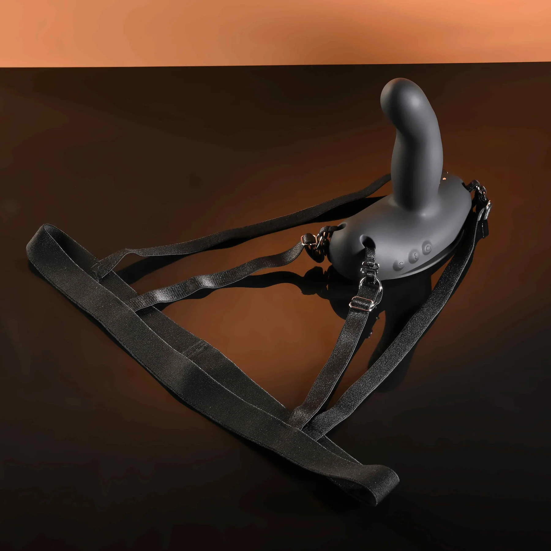 Come Closer Rechargeable Silicone Strap-On Vibrator With Remote By Evolved Novelties - Image 2