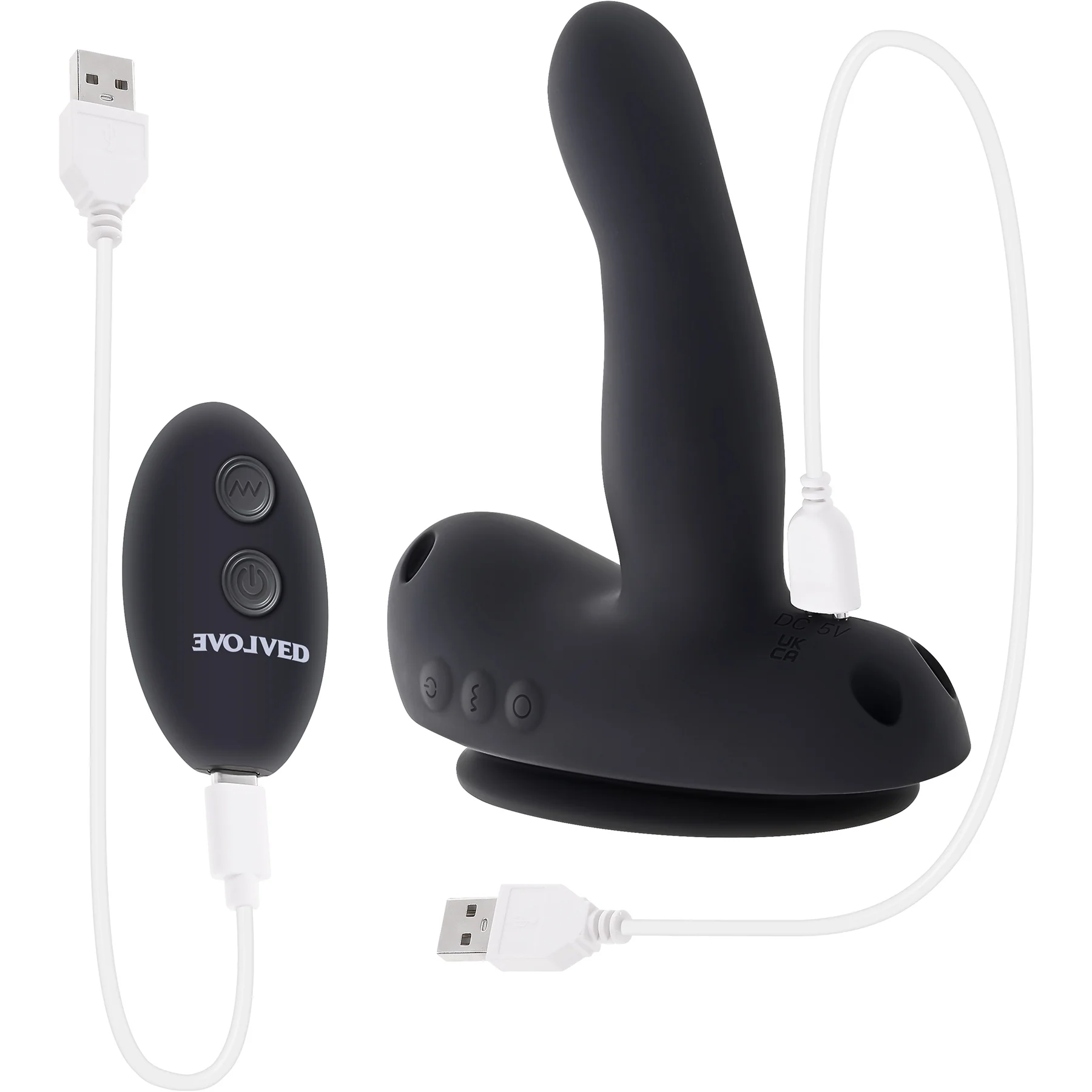 Come Closer Rechargeable Silicone Strap-On Vibrator With Remote By Evolved Novelties - Image 25