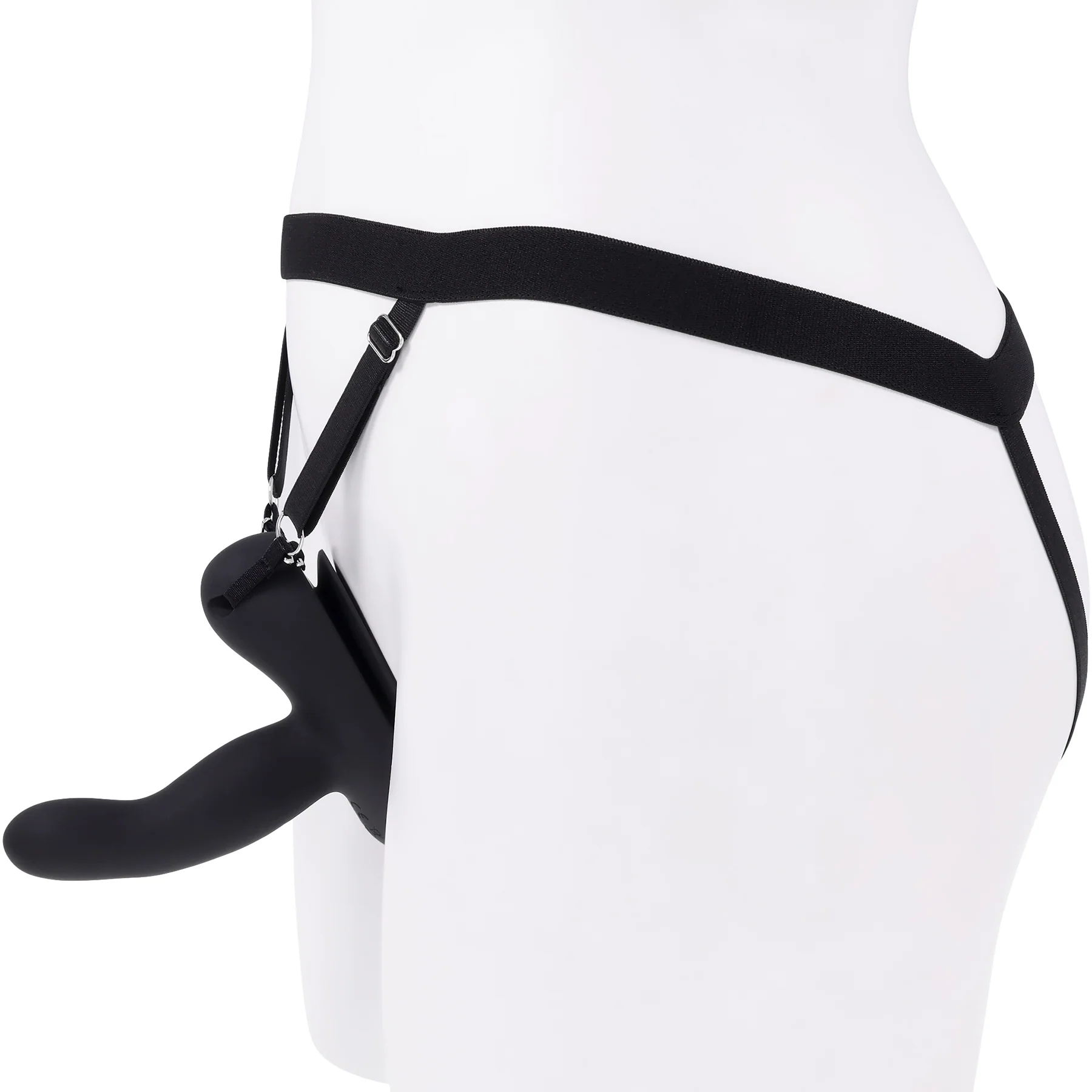 Come Closer Rechargeable Silicone Strap-On Vibrator With Remote By Evolved Novelties - Image 4
