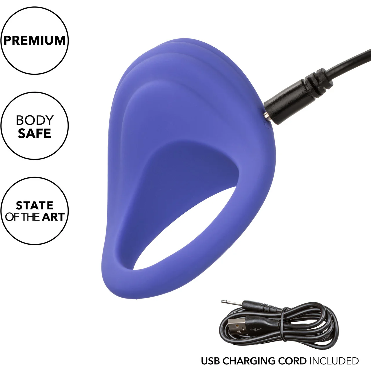 Connect Couples Ring Rechargeable Waterproof Silicone App Enabled Vibrating Cock Ring By CalExotics - Image 6